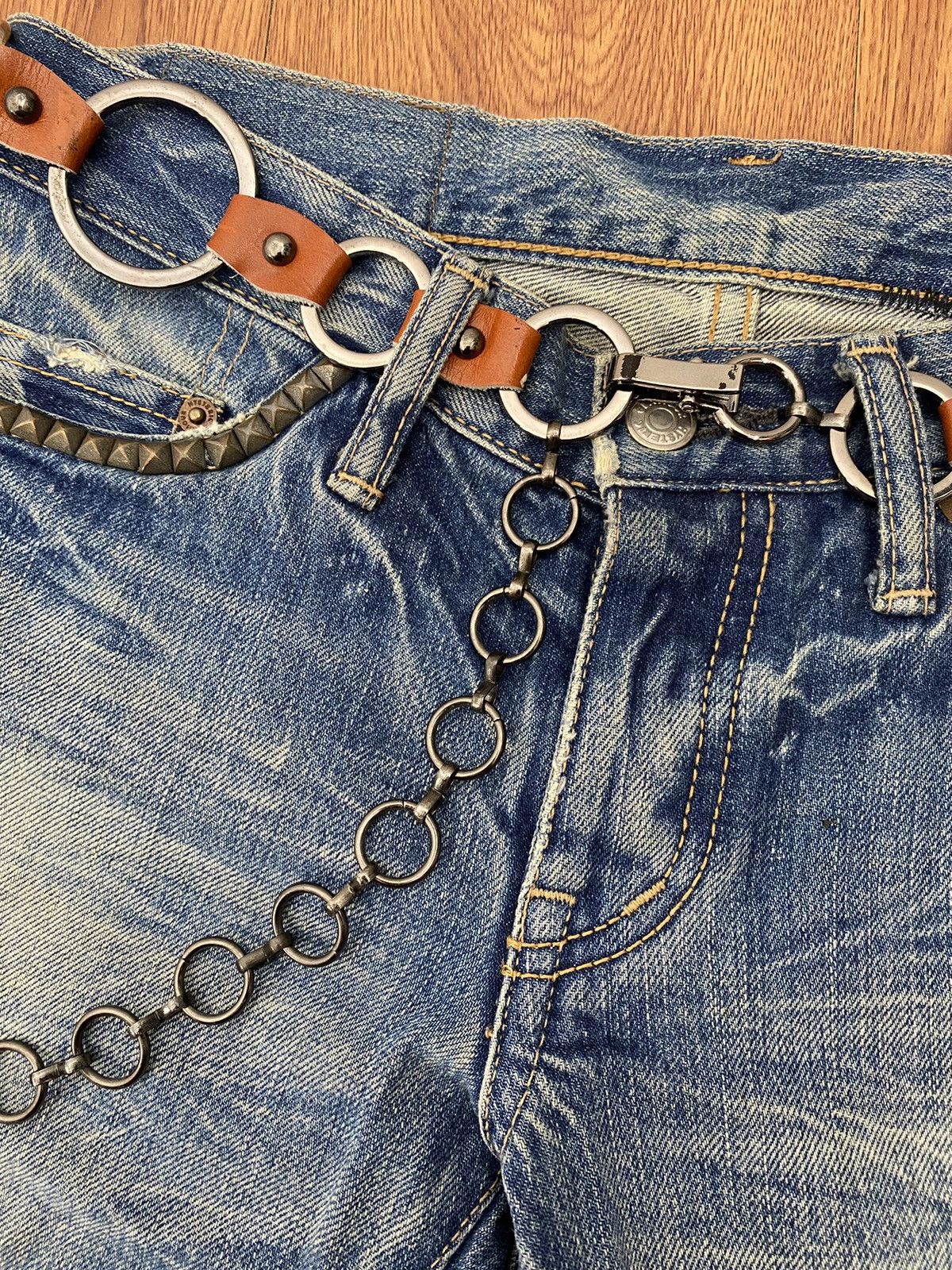 If Six Was Nine × Japanese Brand × Le Grande Bleu (L.G.B.) Ringer chain brown belt Size ONE SIZE - 5 Thumbnail
