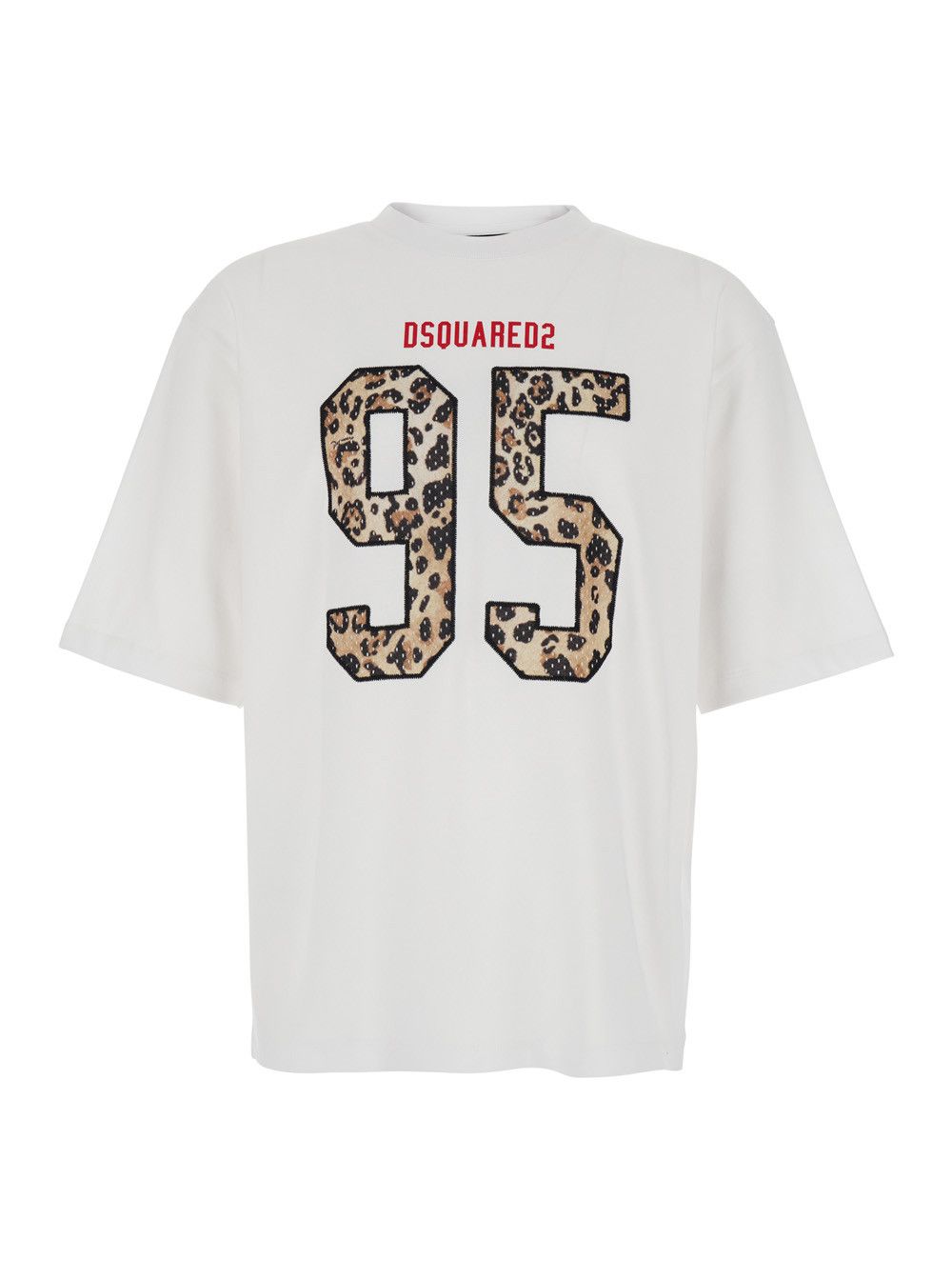 Dsquared2 White T-shirt with Maxi Logo on the Front in Cotton for Men Size US L / EU 52-54 / 3 - 1 Thumbnail