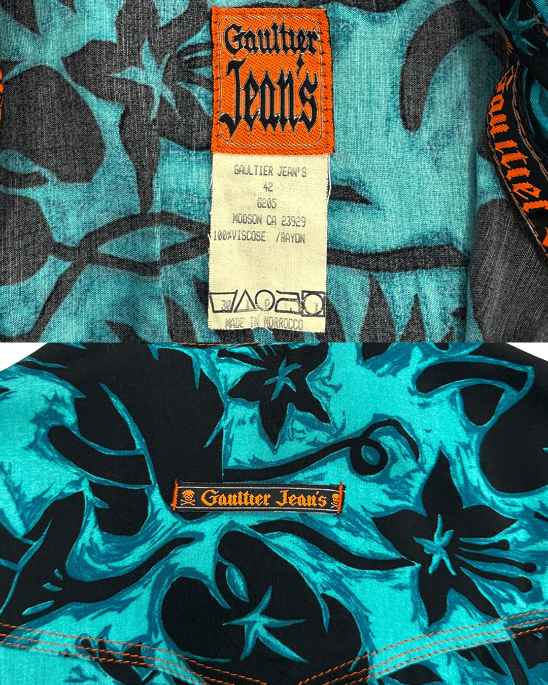 Jean Paul Gaultier Jean Paul Gaultier Jean's 1990s Tropical Pattern Shirt Size M / US 6-8 / IT 42-44 - 10 Thumbnail