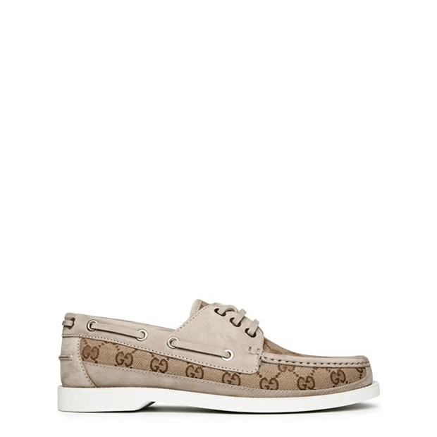 Gucci Original Gg Lace-Up Loafers Size US 8 / EU 41 - 1 Thumbnail