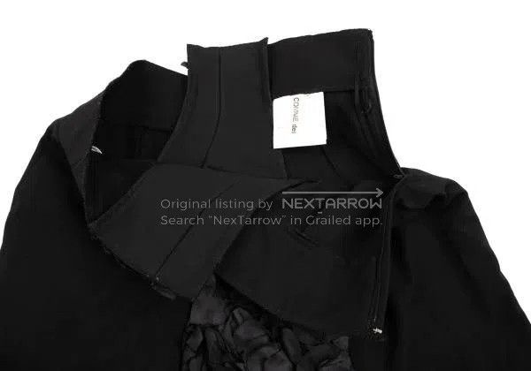Comme des Garcons Comme Des Garcons size S Black Vintage Floral Short Skirt Size 23" - 7 Thumbnail