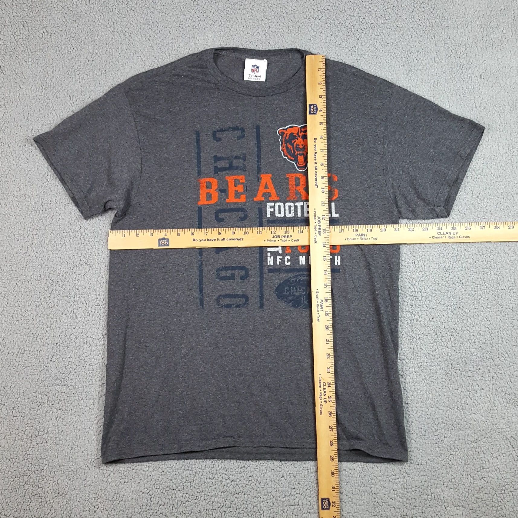 NFL VINTAGE NFL Chicago Bears T-Shirt - Shirt - Men - Size Large - Gray - 90s Retro Football Logo Embroidered Size US L / EU 52-54 / 3 - 4 Thumbnail