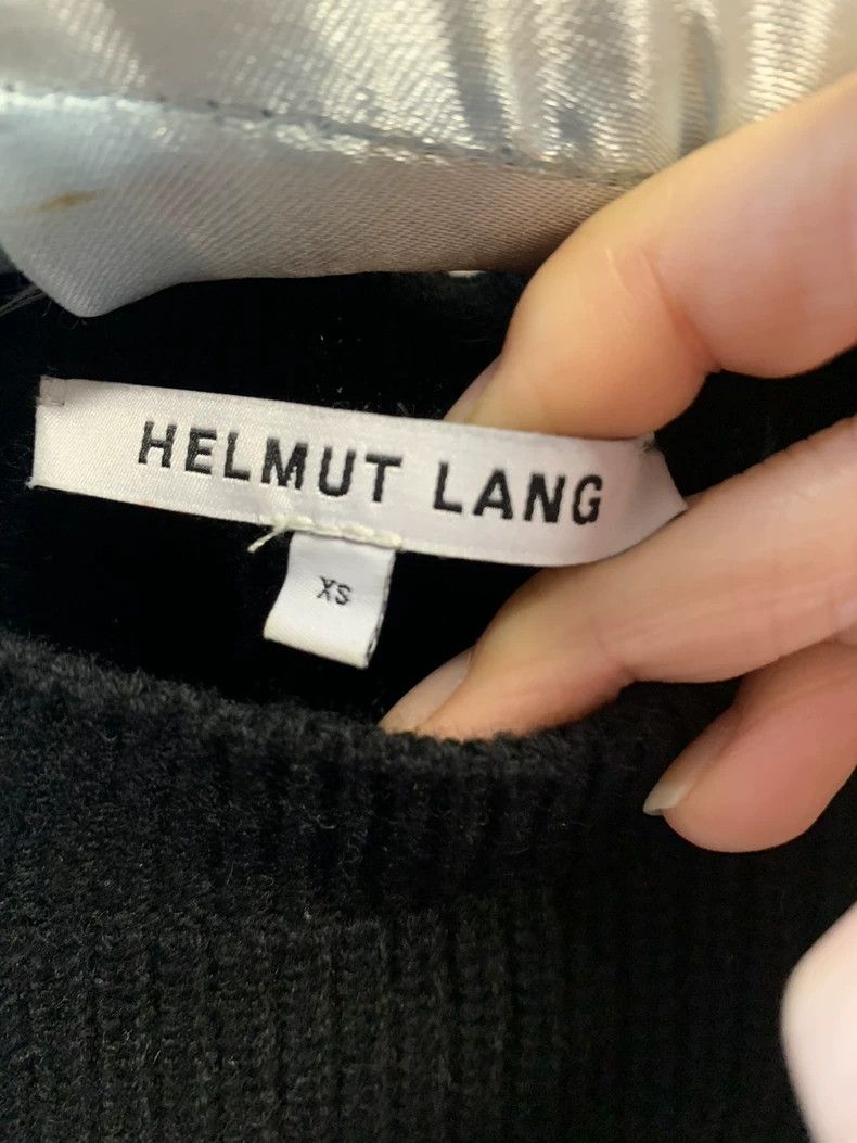 Helmut Lang HELMUT LANG Black cashmere wool blended knit dress Size XS / US 0-2 / IT 36-38 - 2 Thumbnail