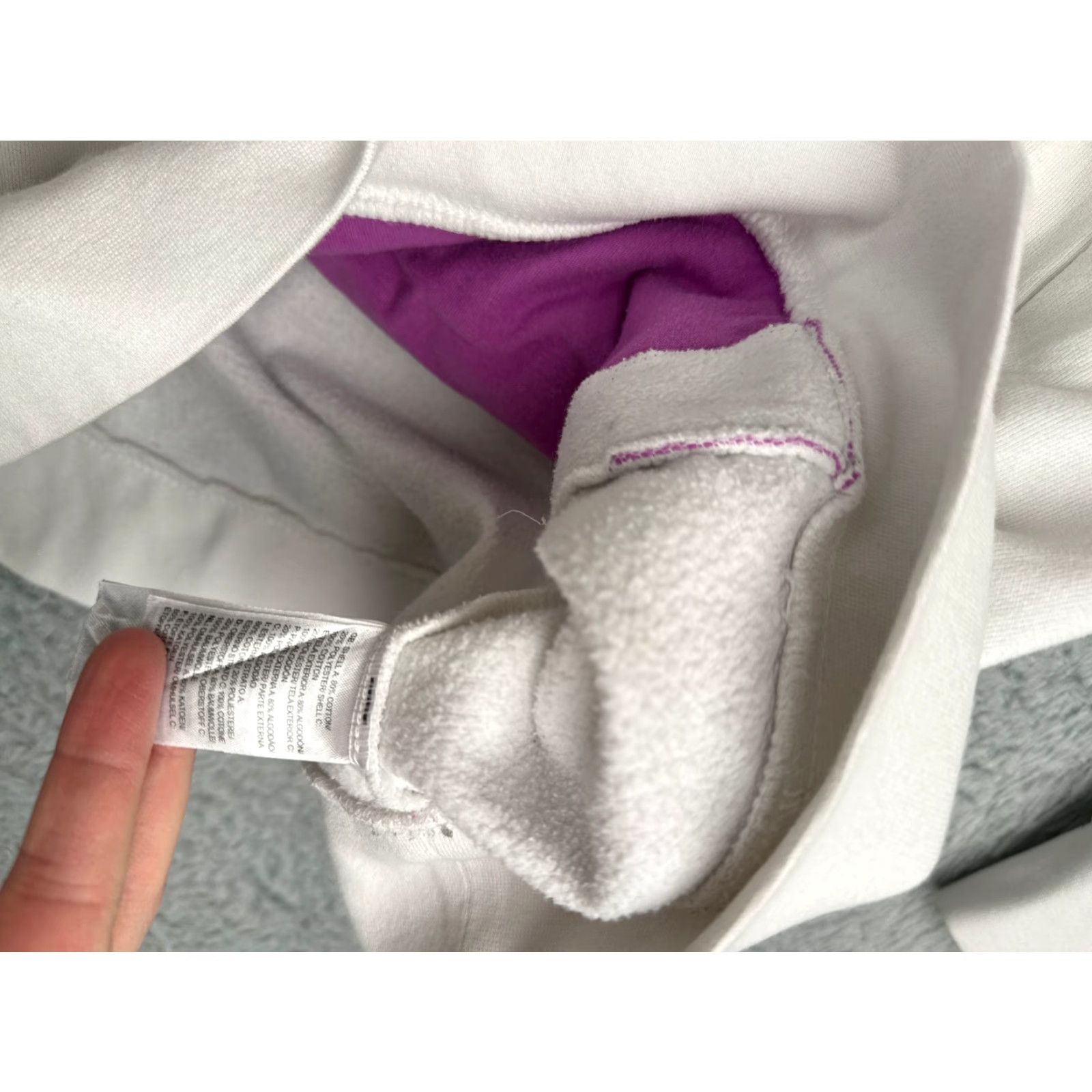 The North Face The North Face Hoodie Womens Large White Pullover Fleece Logo Sweatshirt READ Size L / US 10 / IT 46 - 7 Thumbnail