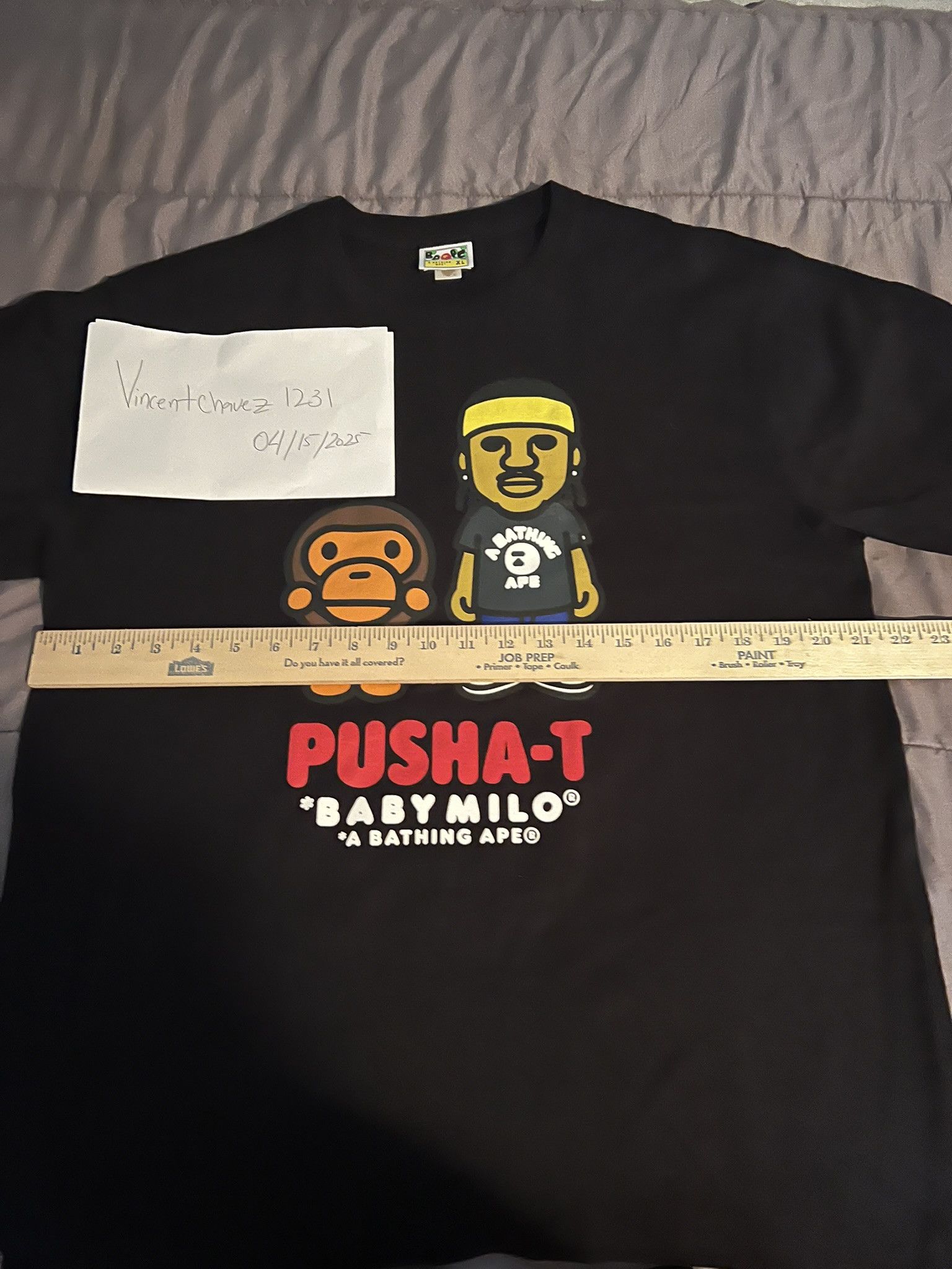 Bape × Pusha T BAPE x Pusha T Baby Milo Tee Black | Grailed