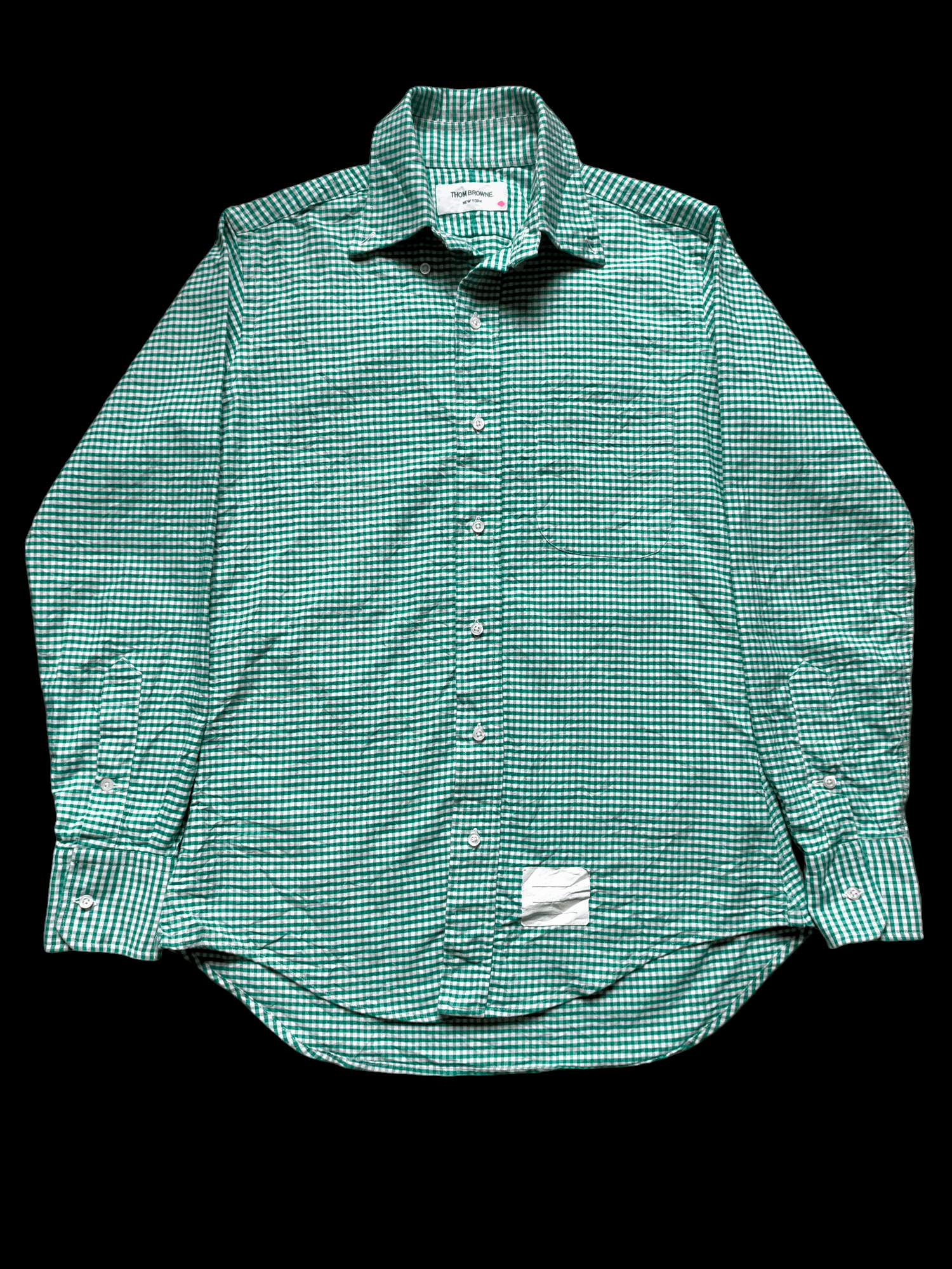 Thom Browne Thom Browne New York Green Check Button ups shirt Size US S / EU 44-46 / 1 - 5 Thumbnail