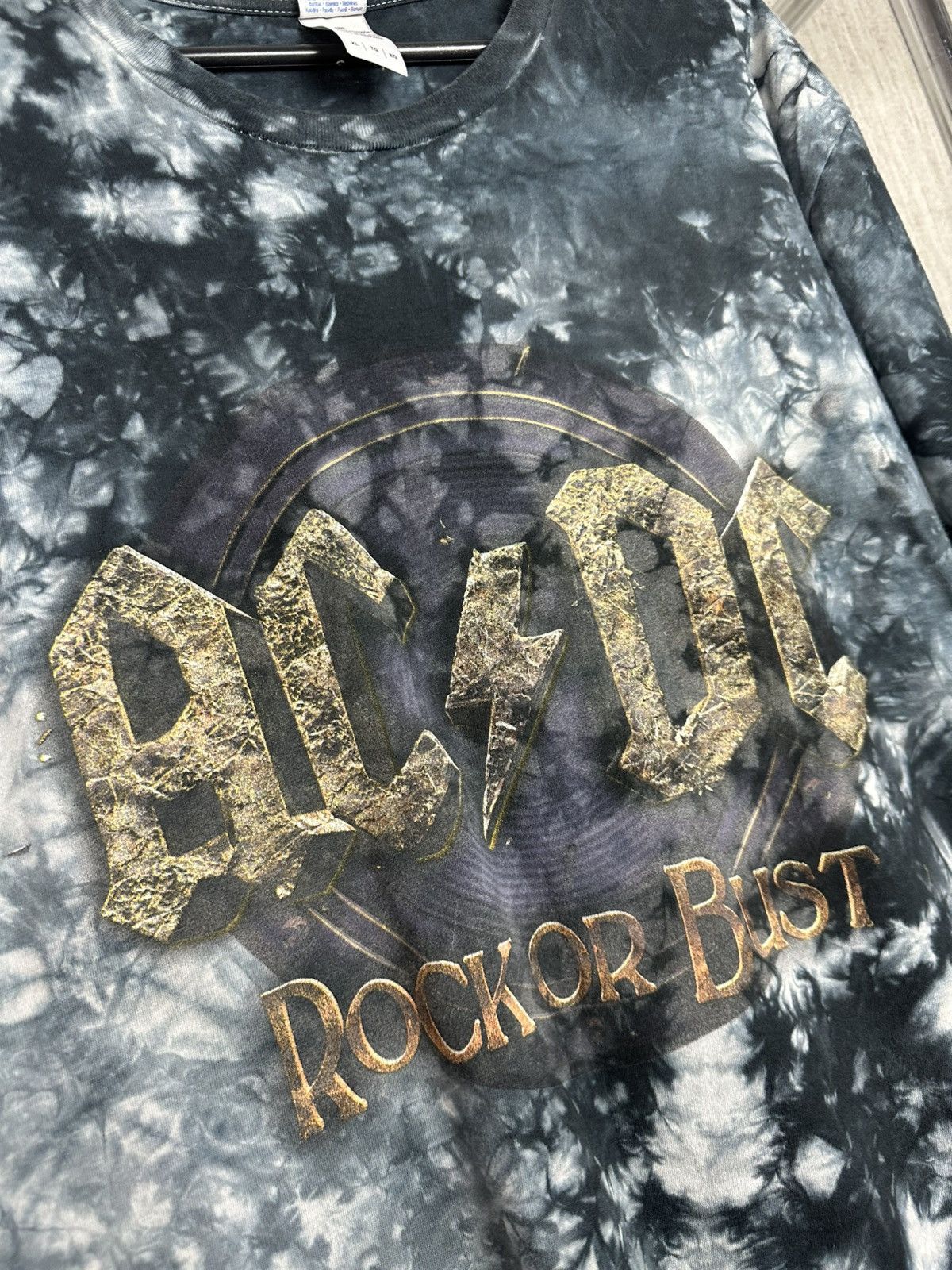 AC/DC × Band Tees 2015 Ac Dc Rock or Bust Europe Tour Tie dye Band Tee T shirt Size US XL / EU 56 / 4 - 8 Thumbnail