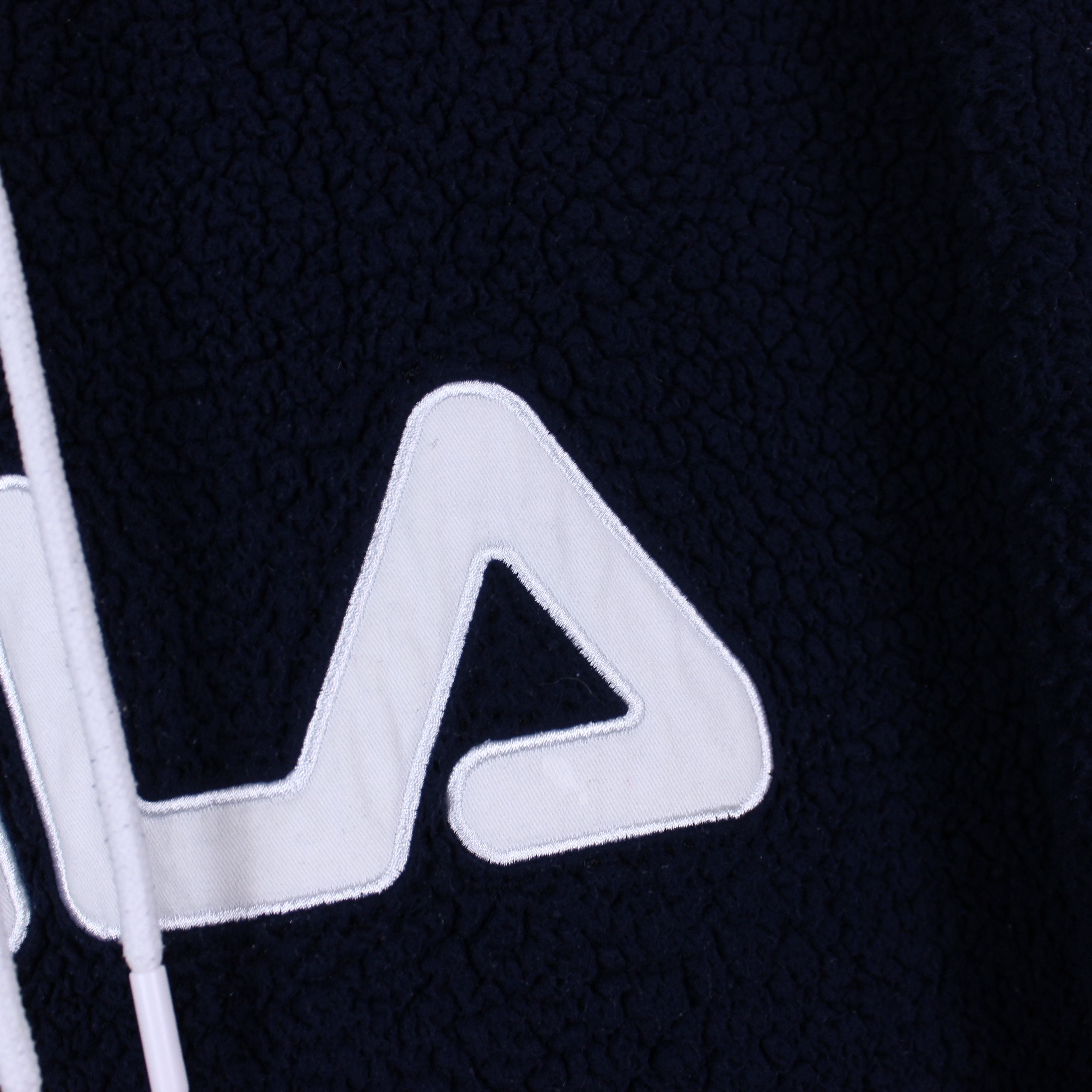 Fila Fila fleece hoodie big logo centr jacket M L navy blue Size US XL / EU 56 / 4 - 8 Thumbnail