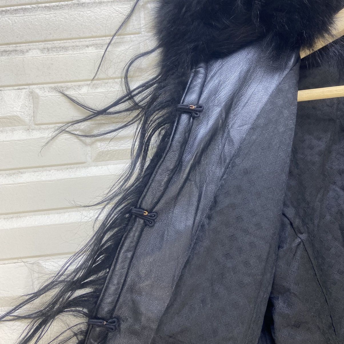 Japanese Brand Japanese Brand Blue Fox Fur Lamb Leather Wool Coat Size M / US 6-8 / IT 42-44 - 14 Thumbnail