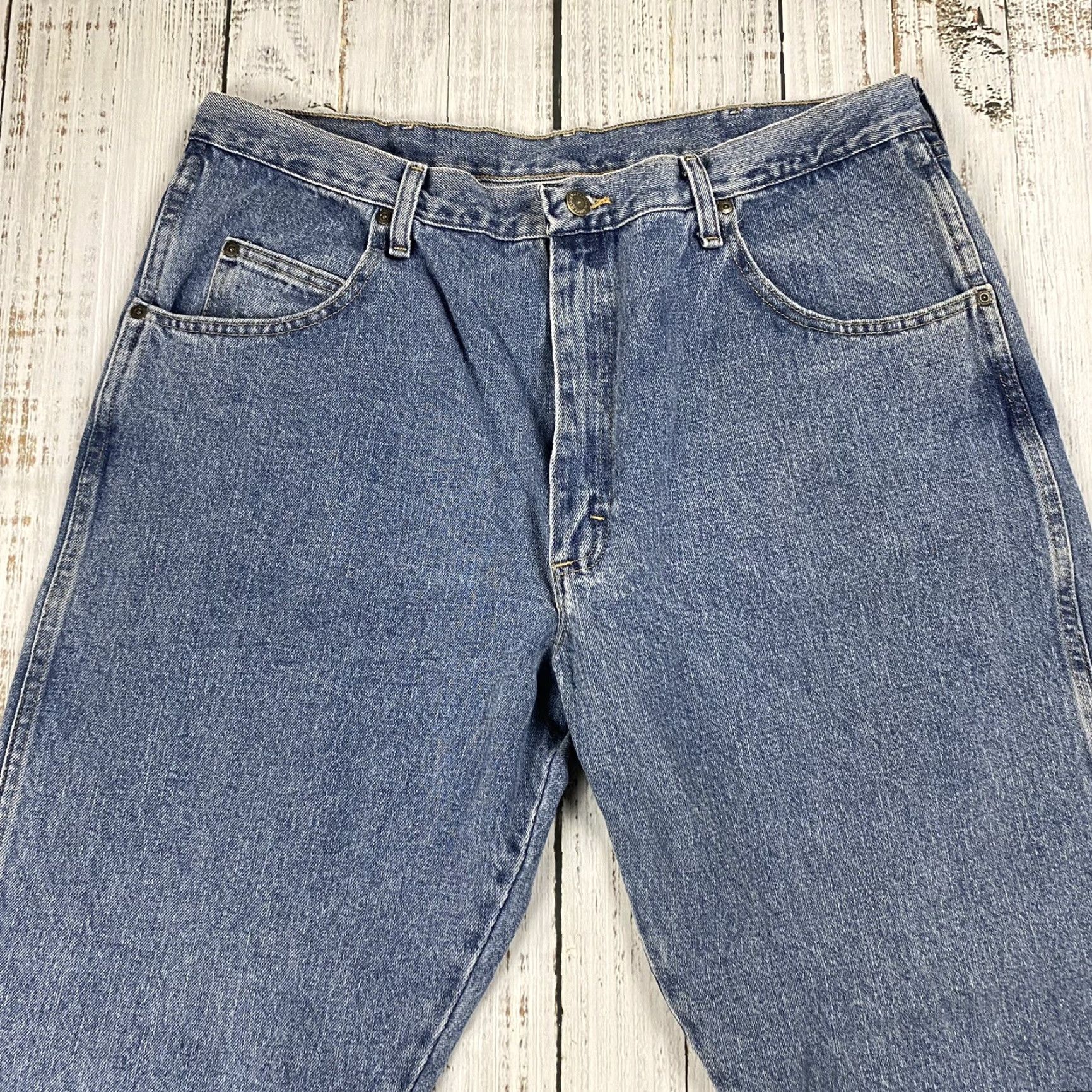 Wrangler Wrangler Jeans MENS 40x30 Blue Denim Rugged Wear Relaxed Fit Western Mens Size US 40 / EU 56 - 2 Thumbnail