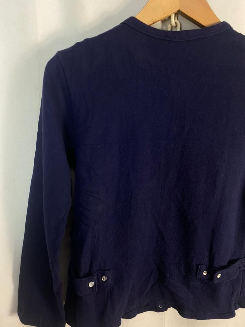 Designer × agnes b. Agnes B snap button long sleeve blouse shirt Size S / US 4 / IT 40 - 8 Thumbnail