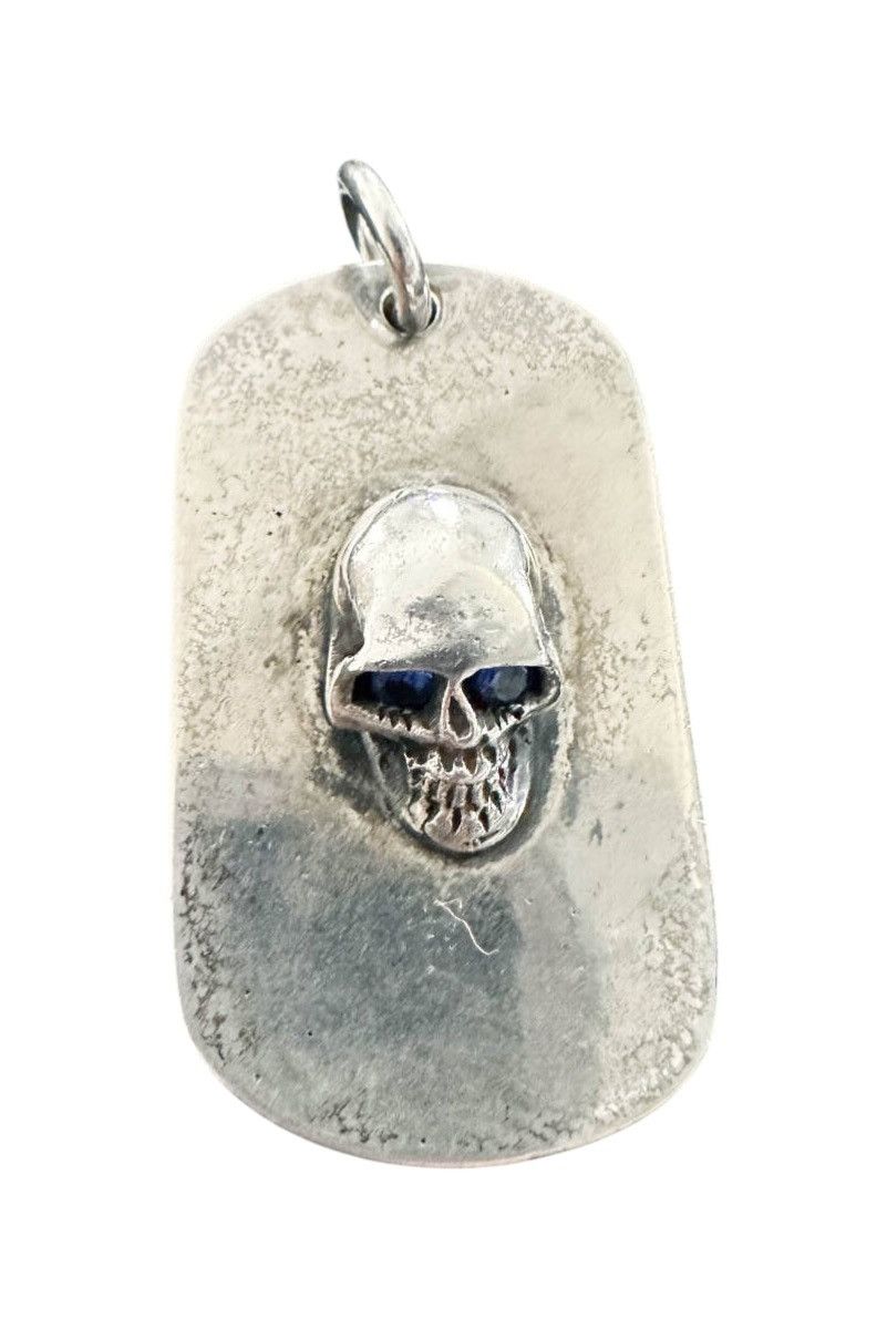 Gaboratory Stanley Guess Skull Dog Tag W Zirconia 2003 Size ONE SIZE - 2 Thumbnail