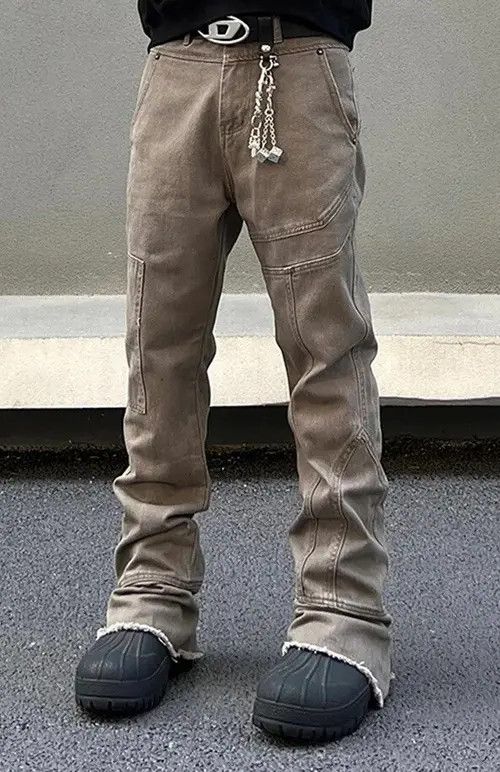 Japanese Brand × Jean Vintage Baggy Flared Jeans Size US 28 / EU 44 - 1 Thumbnail