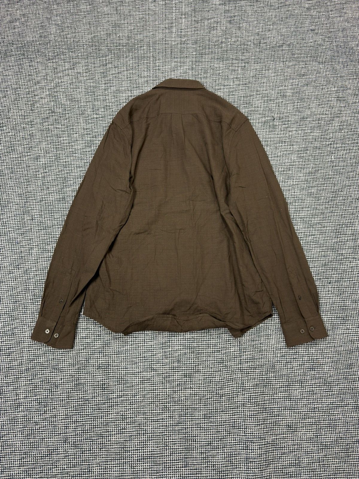 Samsoe Samsoe Samsoe Samsoe rrp175$ liam FF shirt dark earth viscose Size US L / EU 52-54 / 3 - 4 Thumbnail