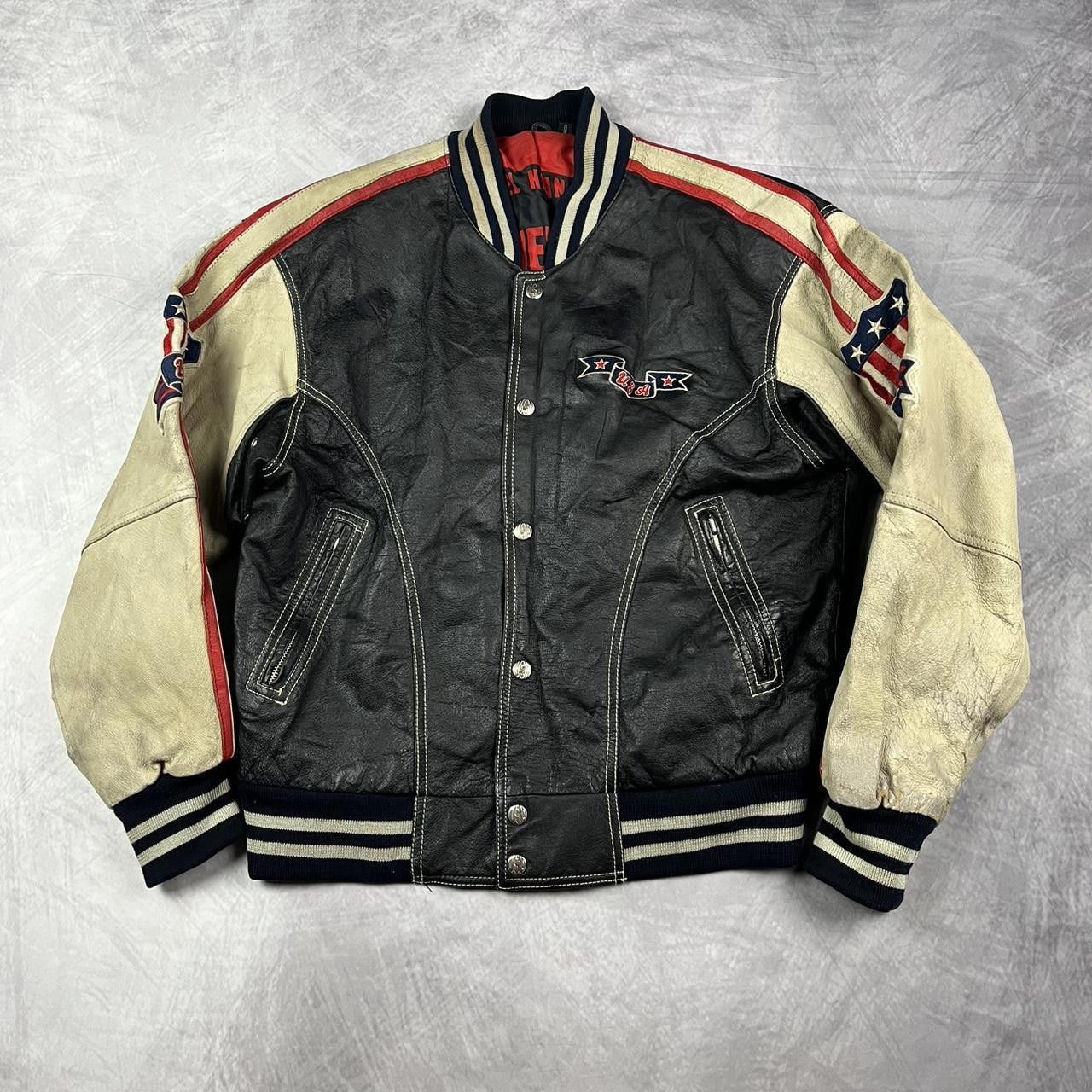 Designer Vintage biker jacket Size US M / EU 48-50 / 2 - 1 Thumbnail