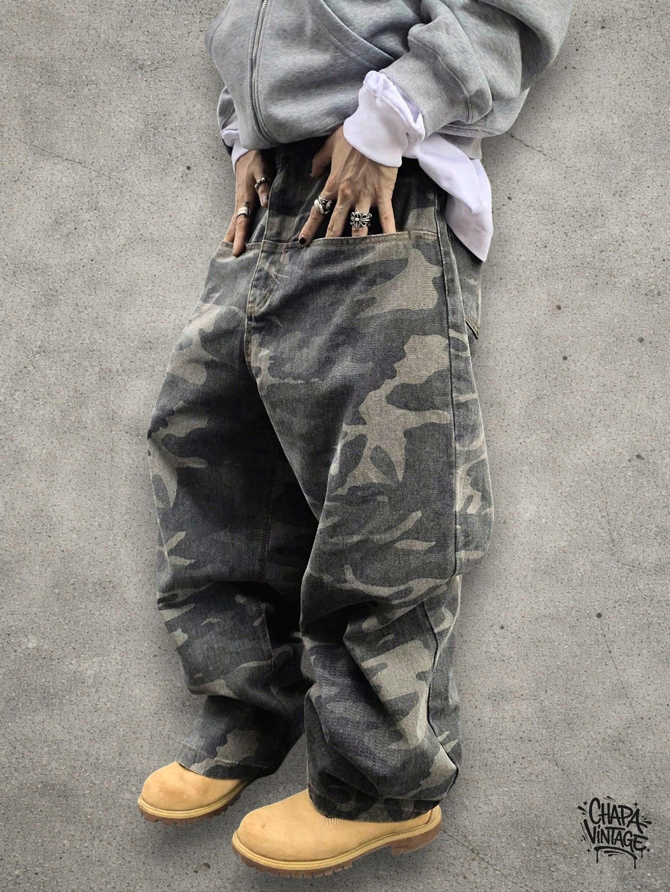 Japanese Brand Cargo camo baggy pants Size US 32 / EU 48 - 3 Thumbnail