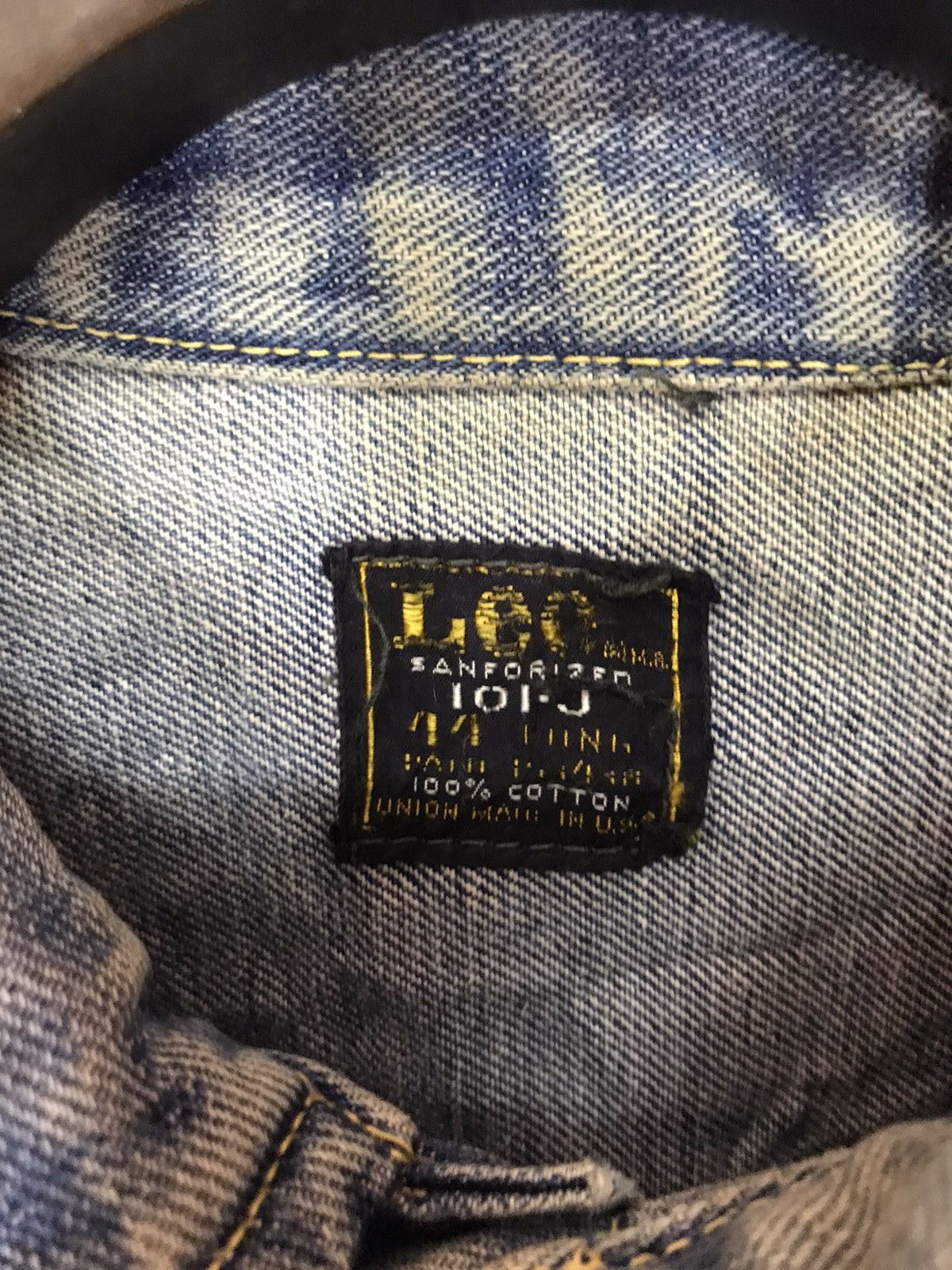 Lee ‼️VINTAGE LEE 70s TRUCKER JACKET DISTRESSED‼️ Size US L / EU 52-54 / 3 - 6 Thumbnail