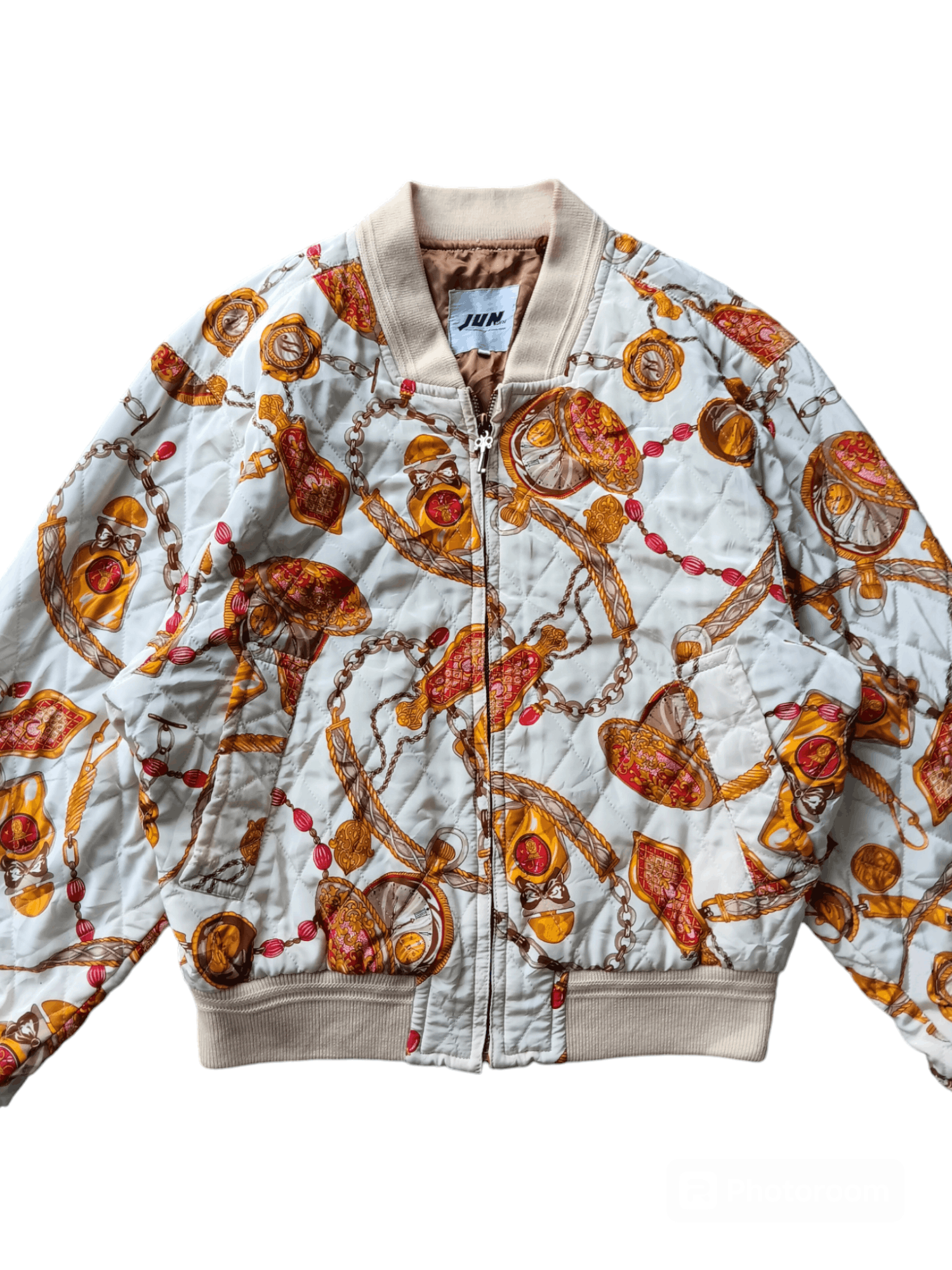 Japanese Brand 1990's JUN MEN japanese baroque bomber jacket Size US M / EU 48-50 / 2 - 2 Thumbnail