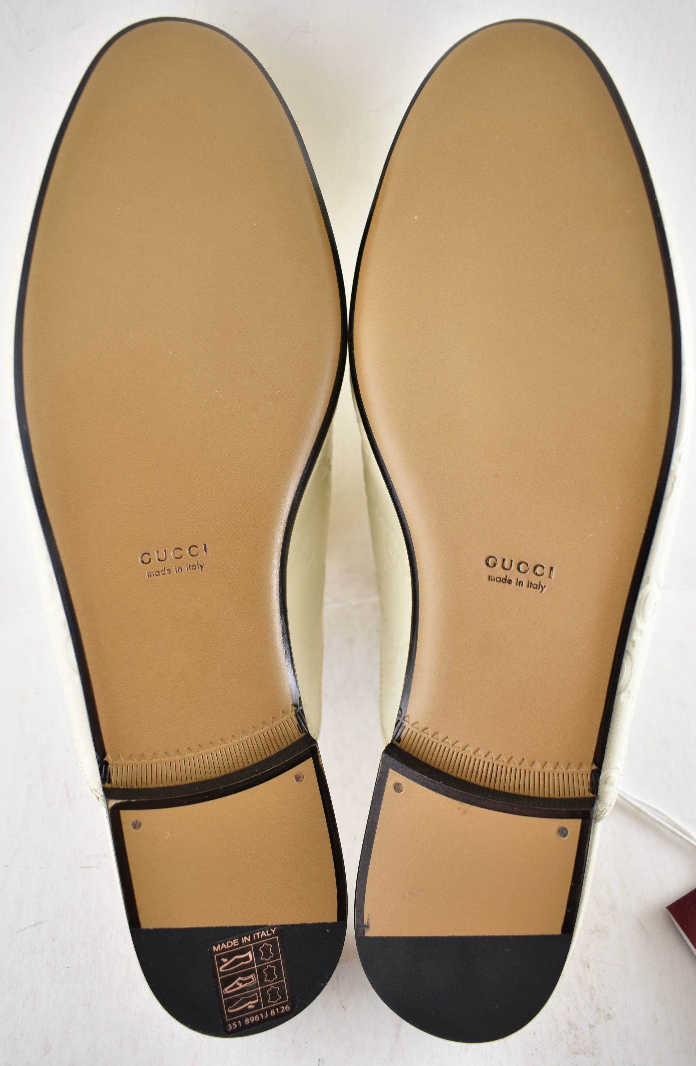 Gucci Gucci Princetown Ivory GG Logo Slide Loafer Mule Flat 36.5 Size US 6.5 / IT 36.5 - 17 Thumbnail