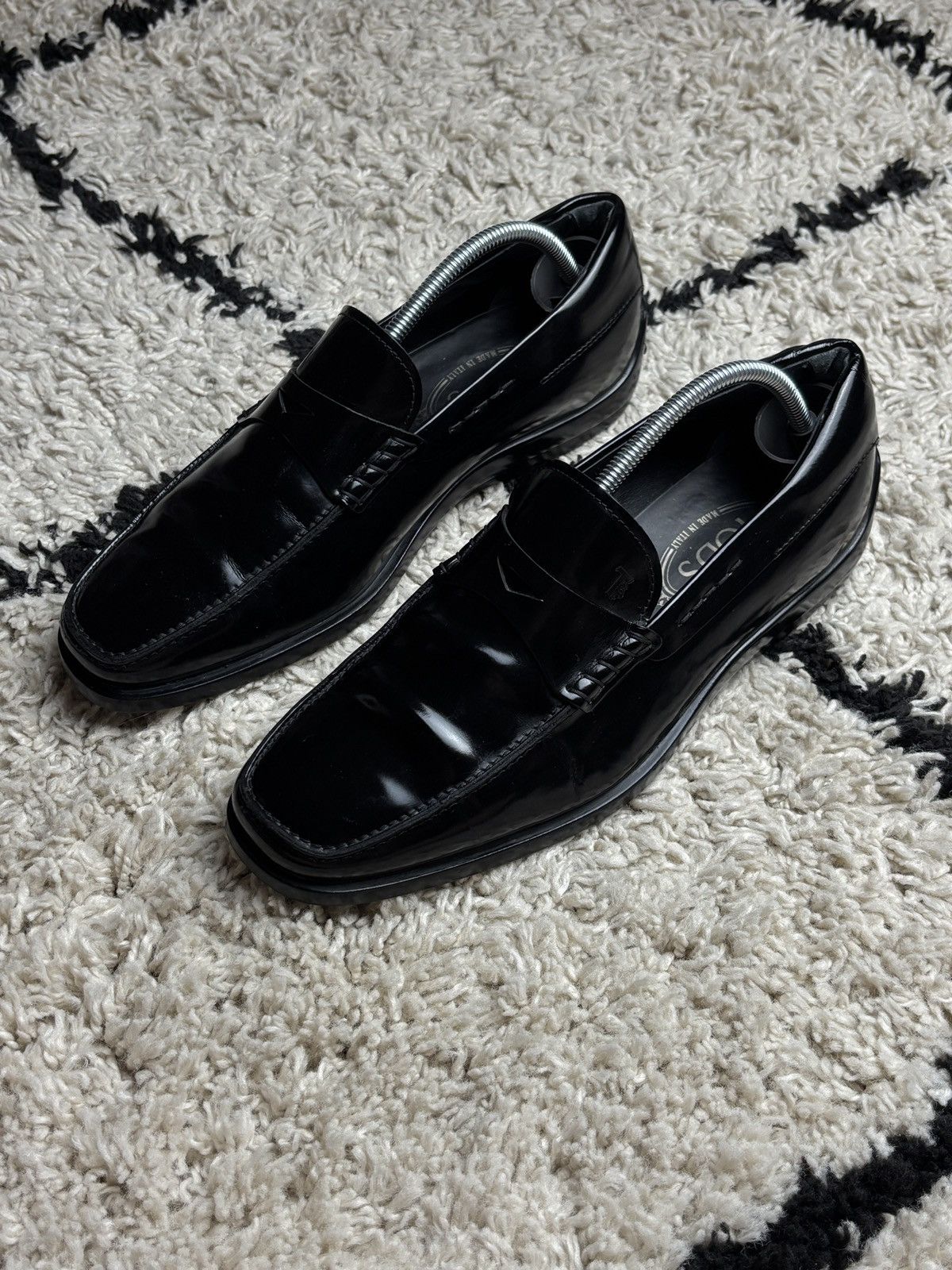 Tod's Tod’s Patent Leather Penny Loafers Luxury Vintage Shoes Size US 7 / EU 40 - 3 Thumbnail