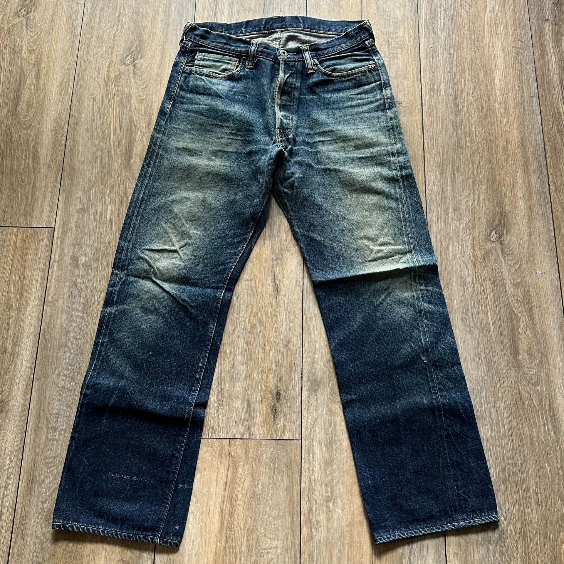 Full Count & Co. Fullcount 1100EX-17 Limited Raw Denim Jeans Size US 30 / EU 46 - 5 Thumbnail