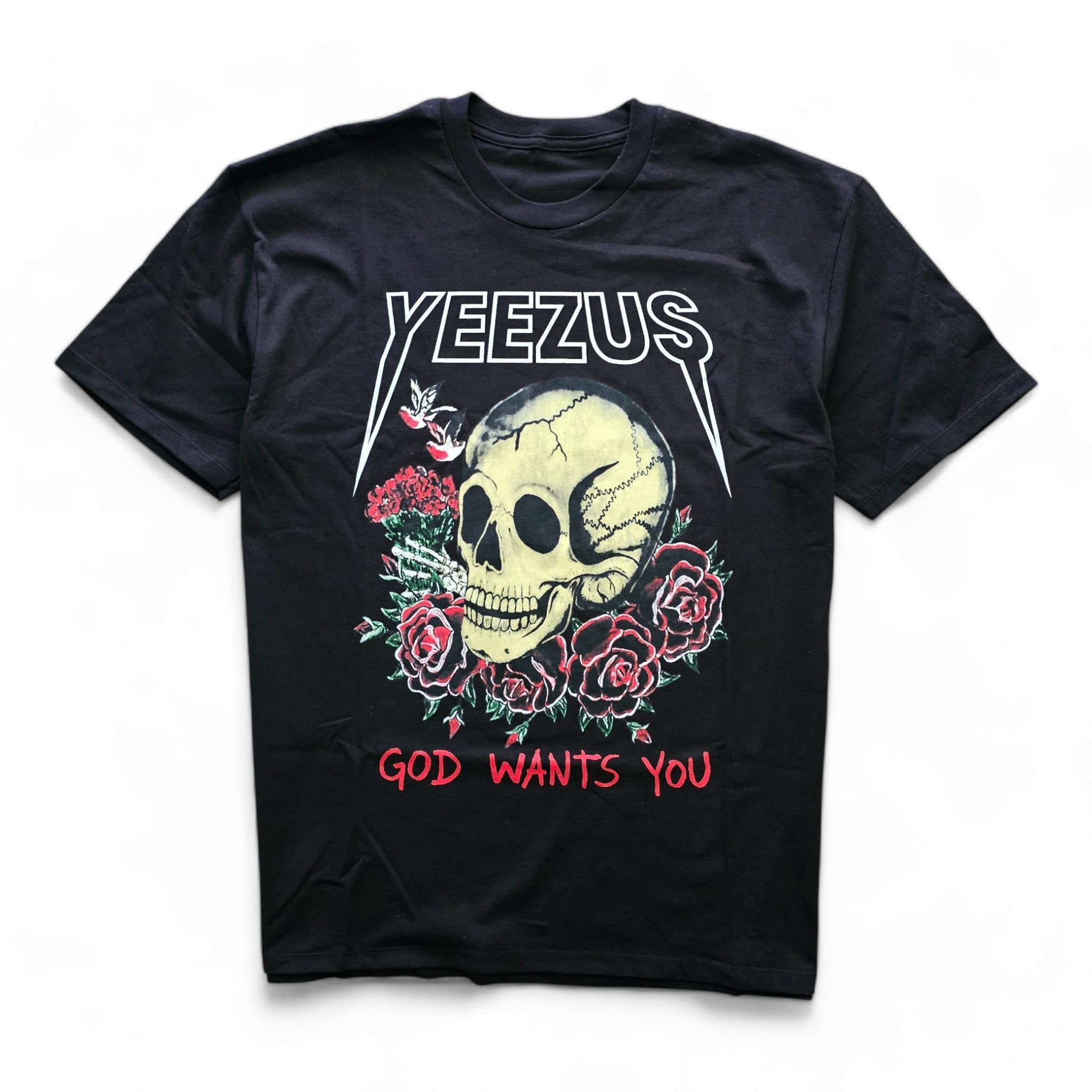 Vintage Kanye West Skull Yeezy T-shirt -black - M Size US M / EU 48-50 / 2 - 1 Thumbnail
