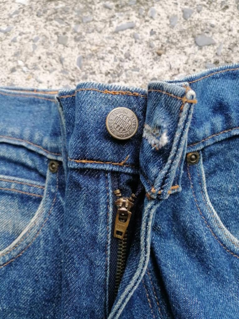 Handmade Prison Blues Oregon Department Of Corrections Denim Jeans Size US 30 / EU 46 - 6 Thumbnail
