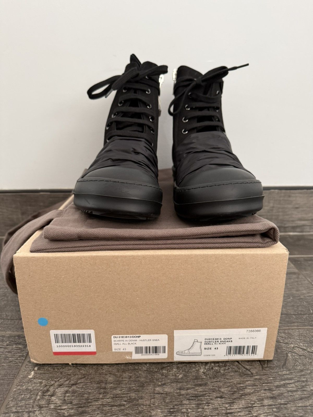 Rick Owens [NEW] DRKSHDW SS25 Hustler Ramones All Black | Grailed