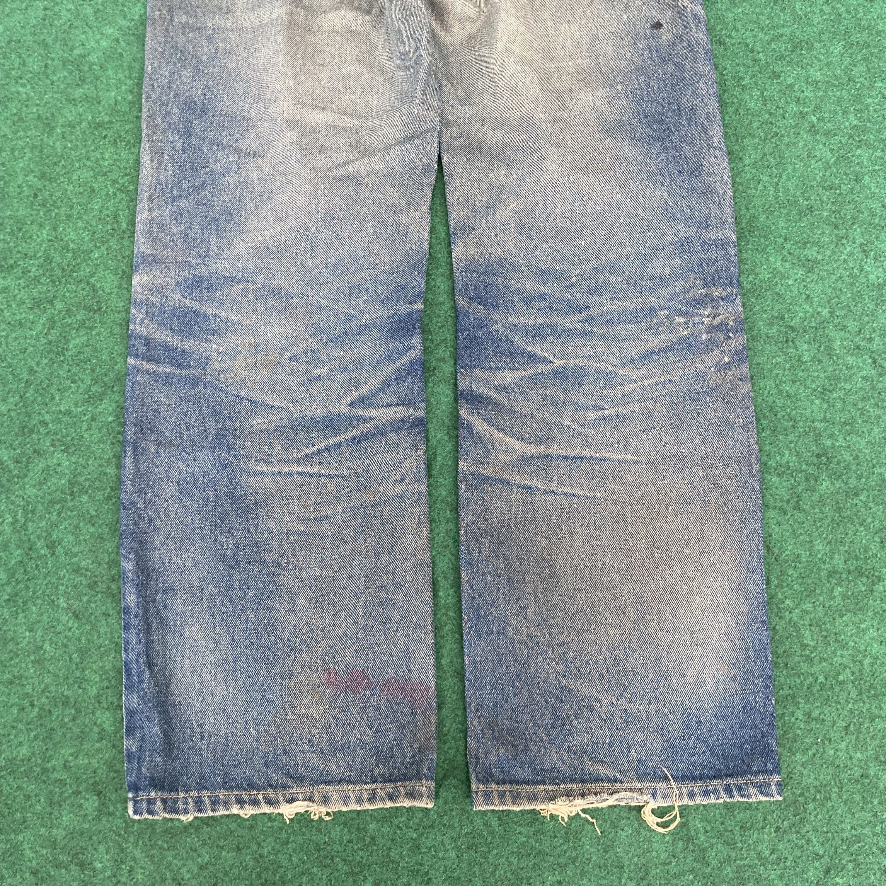 Lee Vintage Lee Faded Distressed Ripped Sz 30 Denim Jeans Size US 30 / EU 46 - 15 Thumbnail