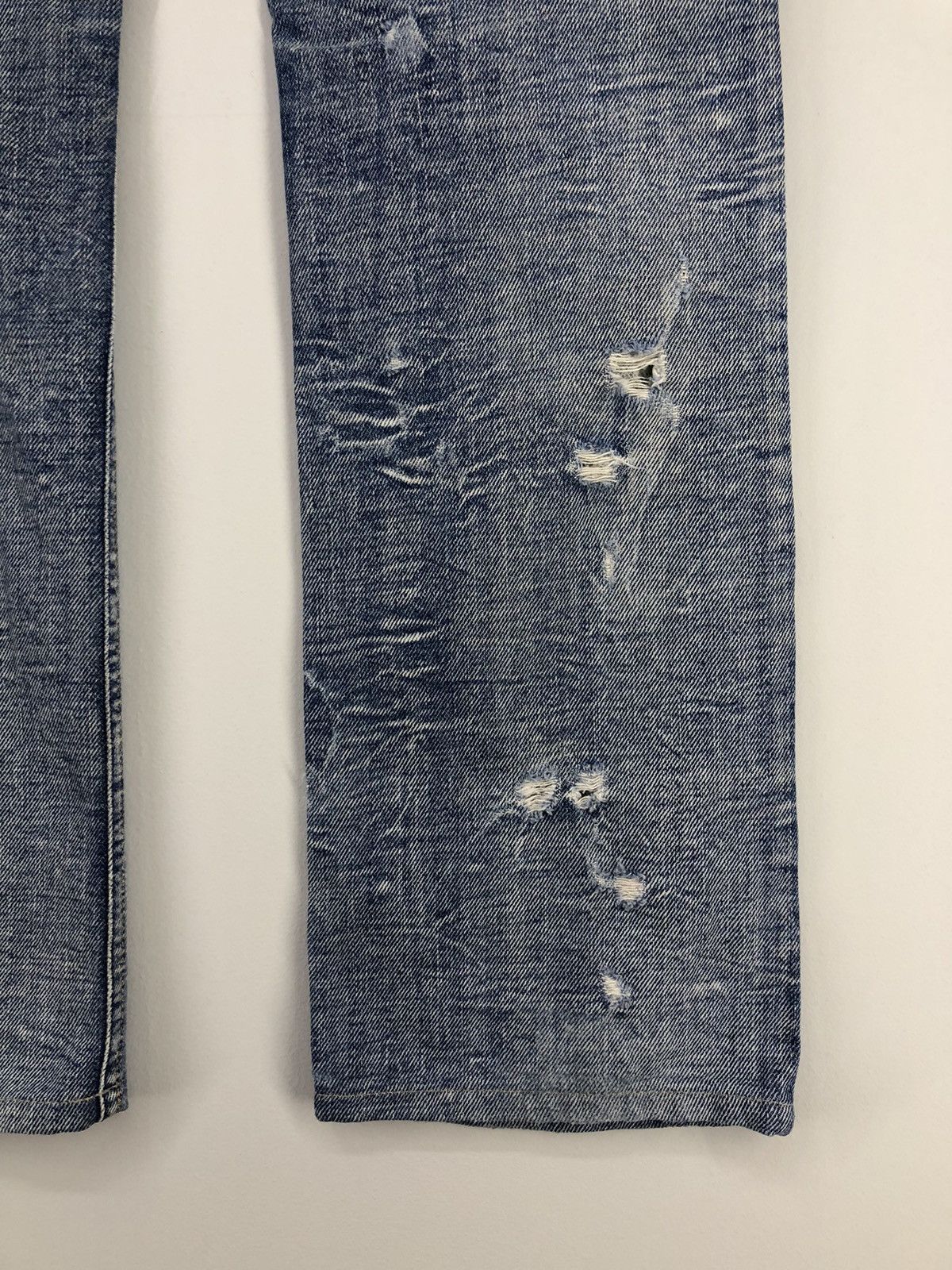 Diesel Vintage Diesel Lowky Distressed Faded Blue Jeans Size 29" - 17 Thumbnail