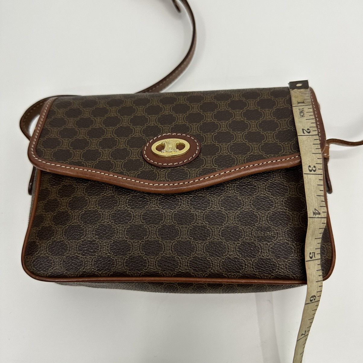 Celine AUTHENTIC CELINE MACADAM CROSSBODY SHOULDER BAG Size ONE SIZE - 16 Thumbnail