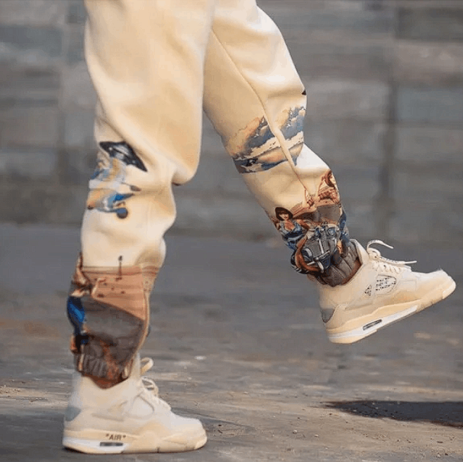 Other Saint Giovanni De La Mode Cream Sweatpants XL Size 34" / US 12 / IT 48 - 2 Thumbnail