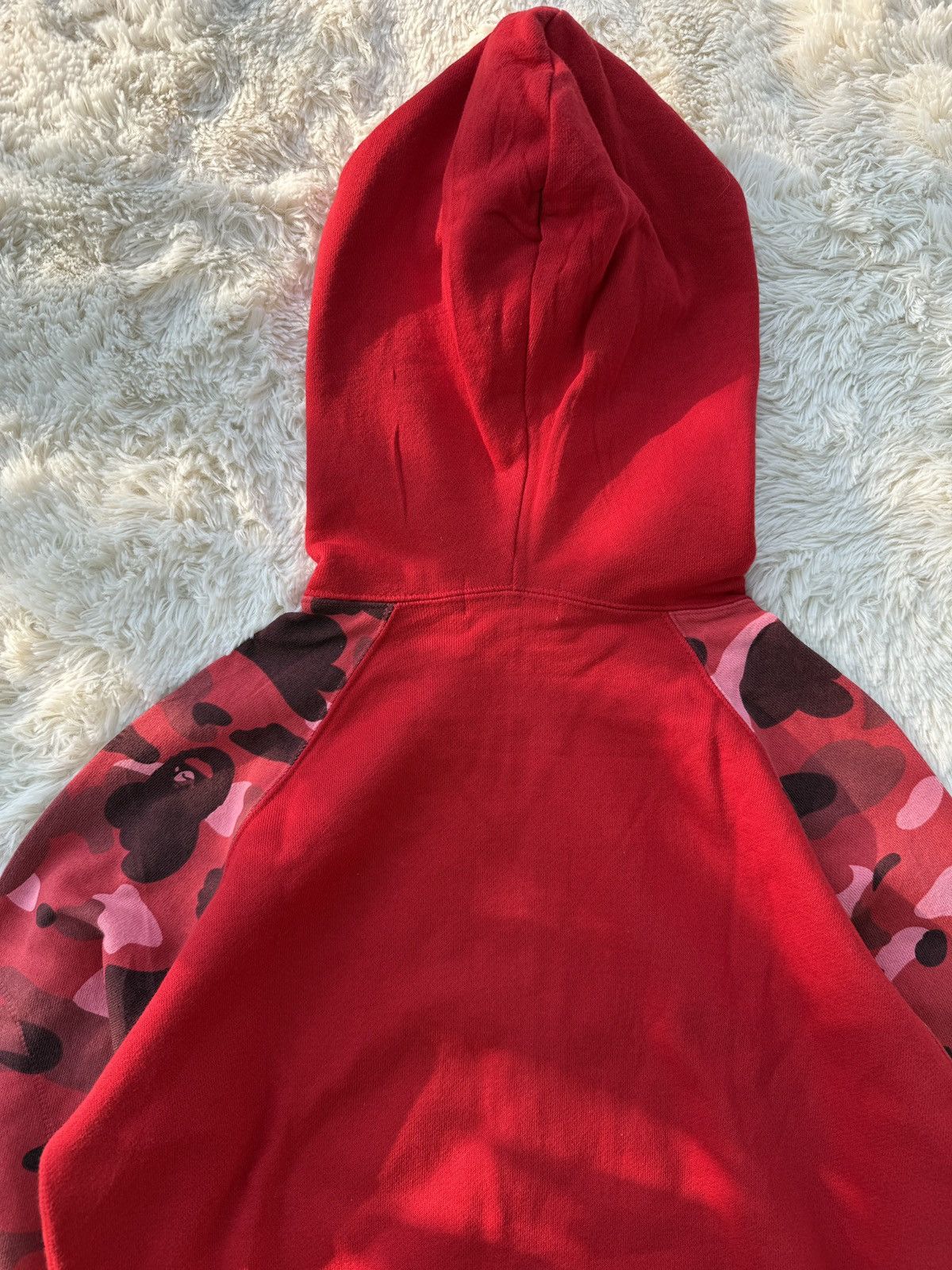 Bape Bape Red camo full zip hoodie Size S / US 4 / IT 40 - 15 Thumbnail