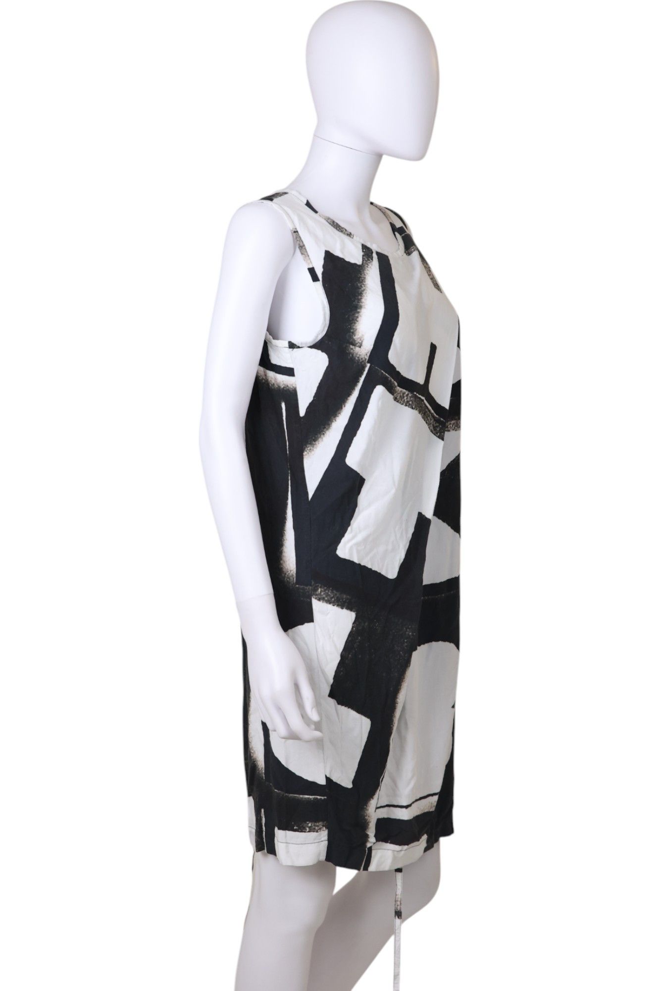 Ann Demeulemeester S/S 2011 B&W Letter Pattern Long Top Size M / US 6-8 / IT 42-44 - 2 Thumbnail