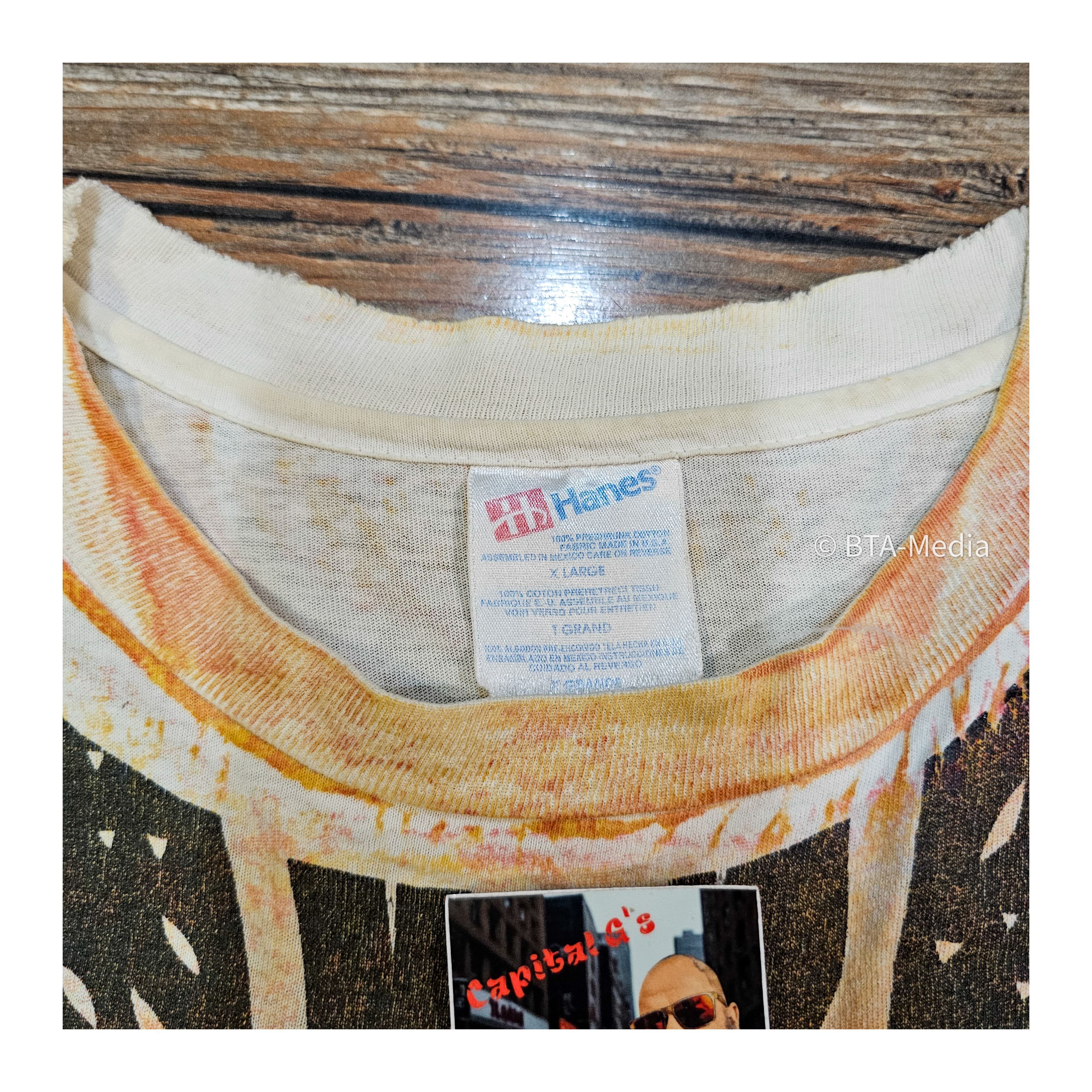 Vintage 1993 Jimi Hendrix Heaven Smile T-Shirt Mosquitohead Style Size US XL / EU 56 / 4 - 4 Thumbnail
