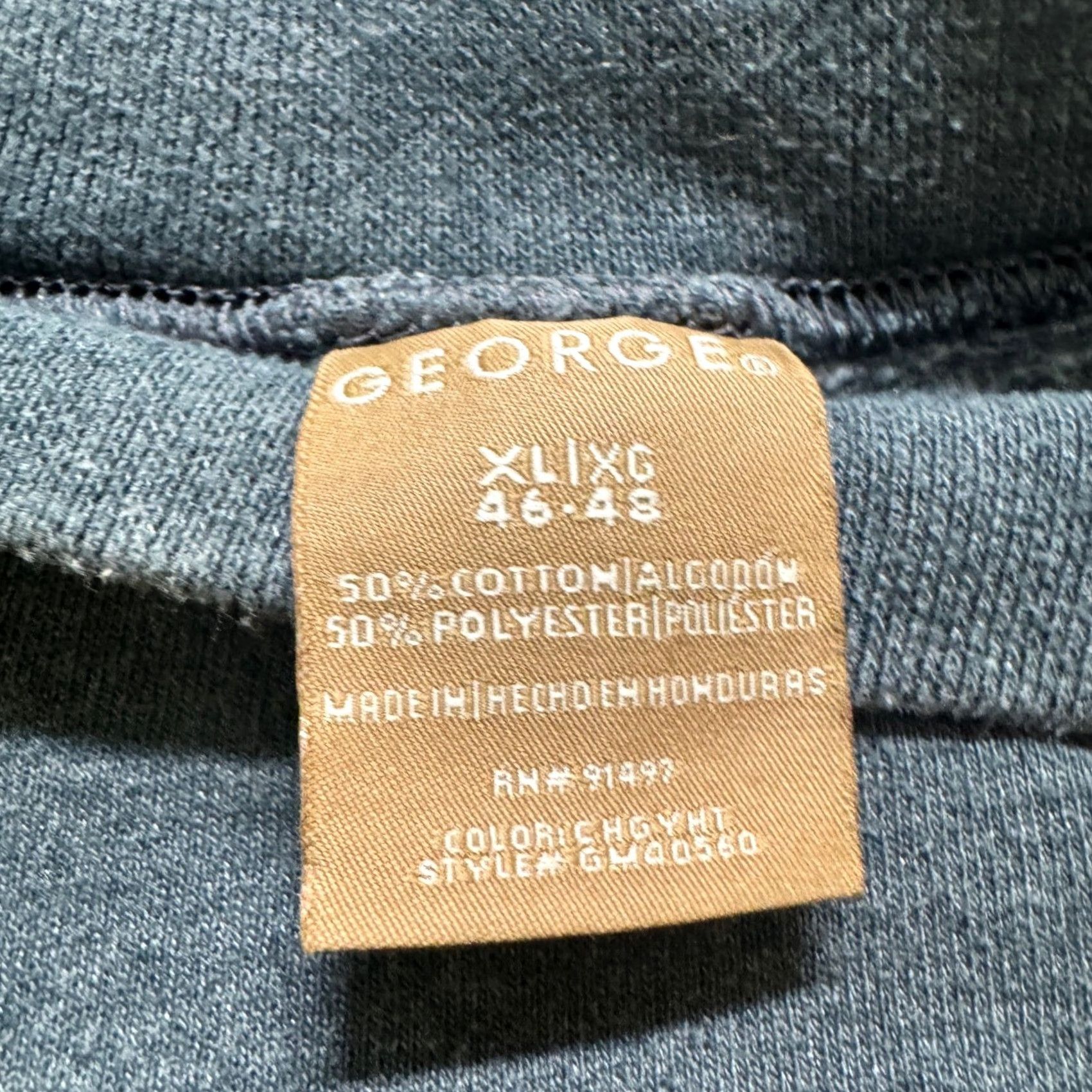 George VINTAGE George Sweatshirt XL Men Gray Cotton Blend Classic Speed Stain Distressing Size US XL / EU 56 / 4 - 4 Thumbnail