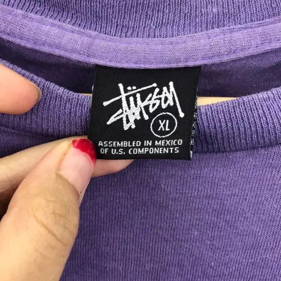 Stussy Vtg STUSSY SKATEBOARD BONES Skull Painting Tee Shirt Size US L / EU 52-54 / 3 - 4 Thumbnail