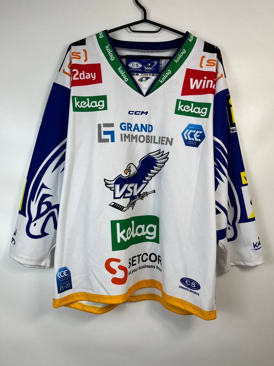 EC VSV VILLACHER SV 2021 2022 HOCKEY JERSEY ALEX #8 SIZE S