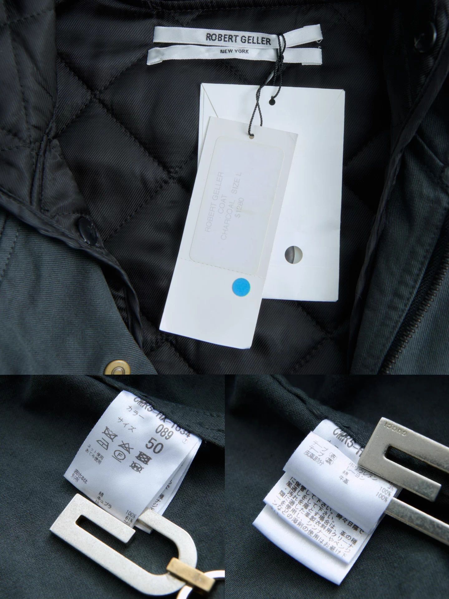 Robert Geller Robert Geller panel padded hooded cotton-cupro jacket Size US M / EU 48-50 / 2 - 9 Thumbnail
