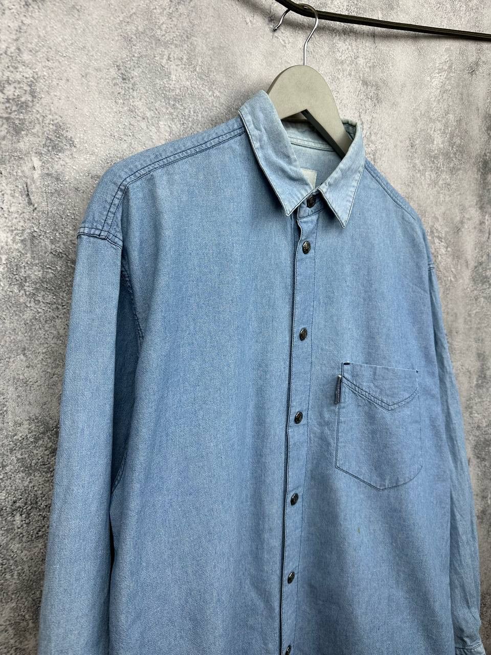Iceberg ICEBERG Elvis Presley Denim Shirt Rare Vintage Italy Jeans Size US L / EU 52-54 / 3 - 3 Thumbnail