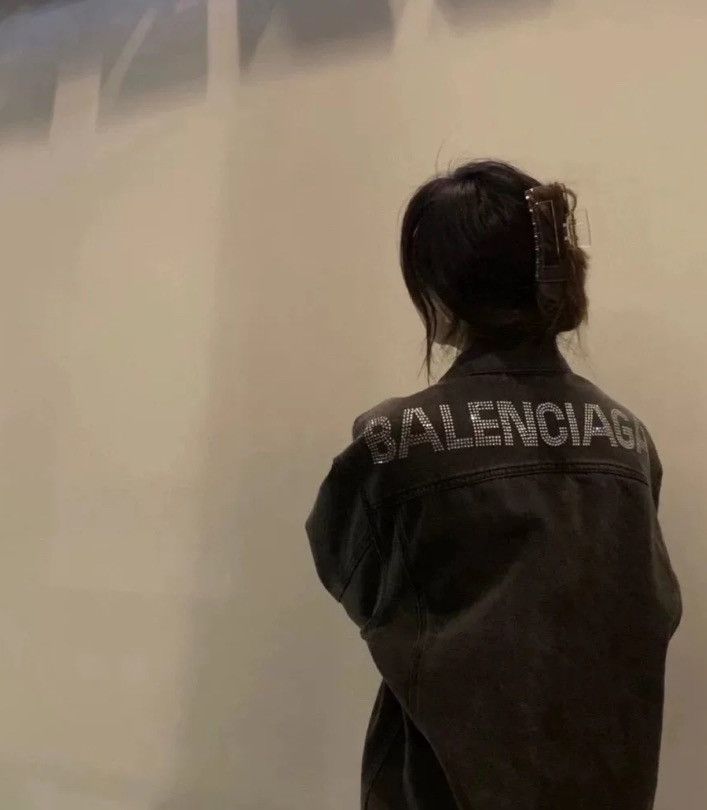 Balenciaga Balenciaga black big logo denim jacket2412-Nextarrow Size US S / EU 44-46 / 1 - 7 Thumbnail