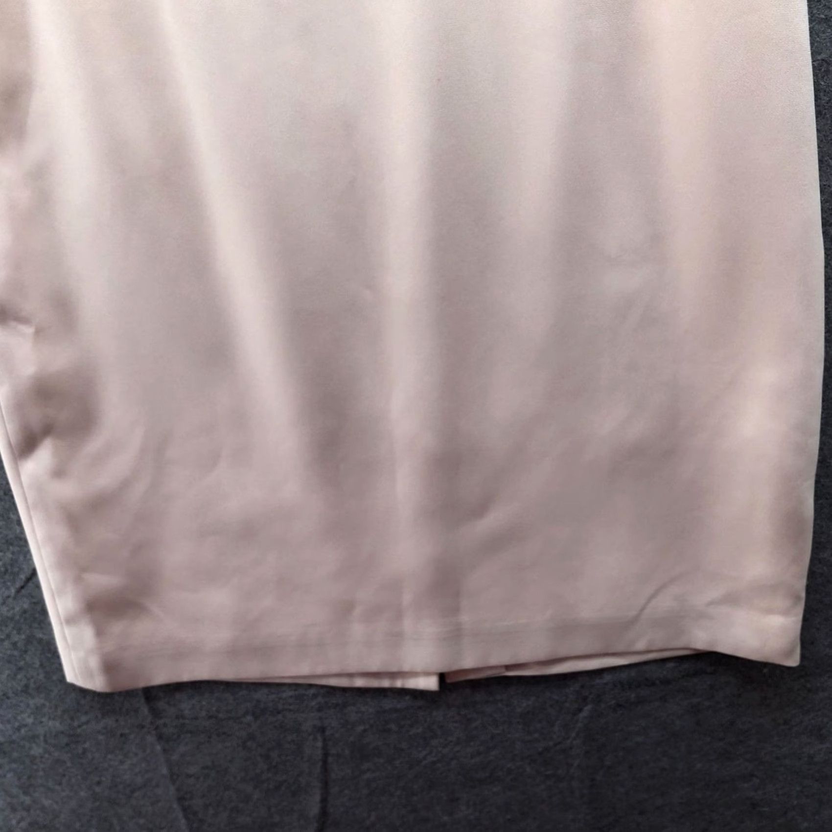 Talbots VINTAGE Talbots Pencil Skirt Womens 12 Peach Blush Pink Career Office Workwear Skirt Knee Length Lined Back Slit Size 34" / US 12 / IT 48 - 4 Thumbnail