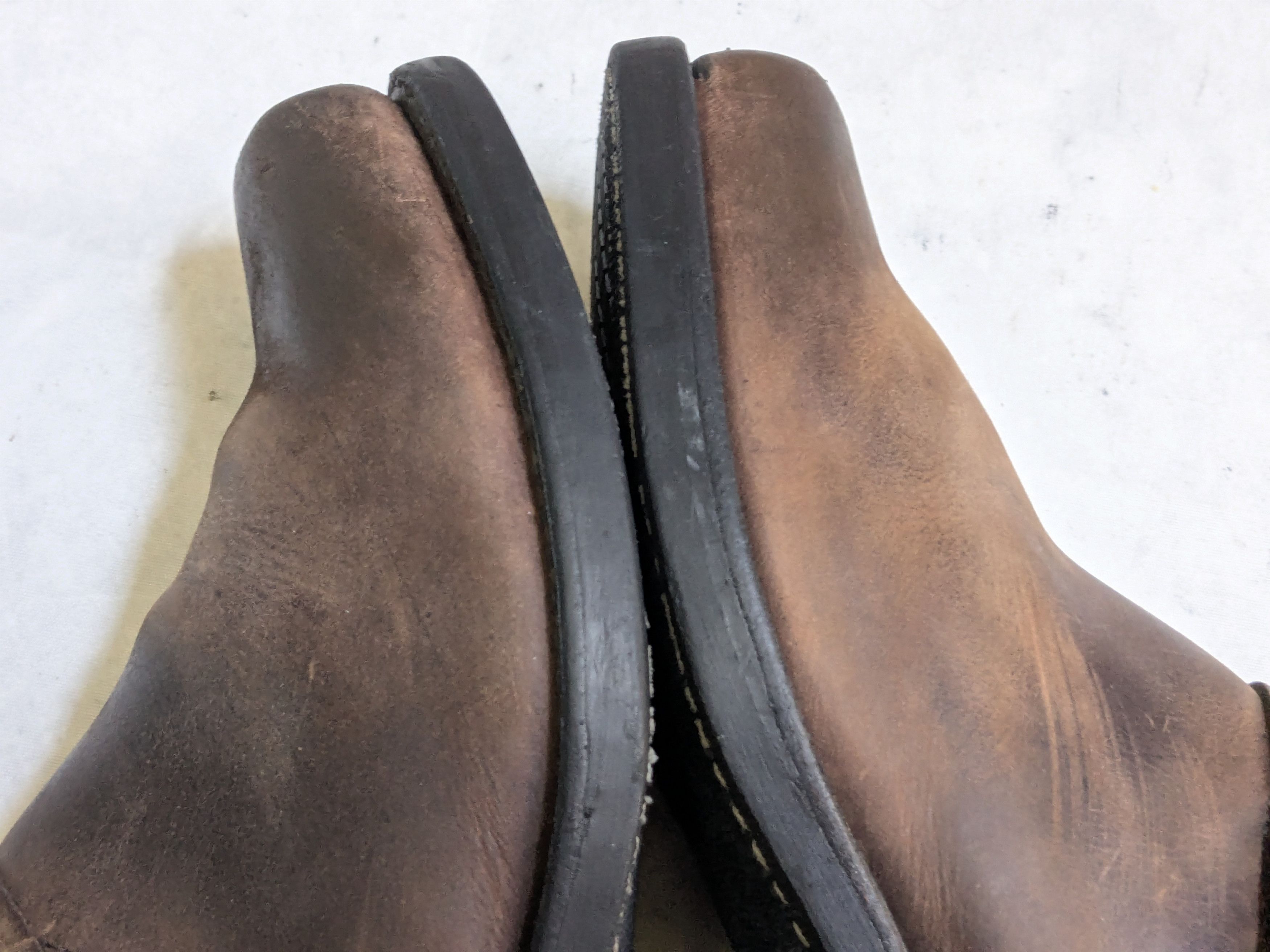 Frye Frye Harness Boots Brown Leather 10 M Buckle Size US 10 / EU 43 - 8 Thumbnail