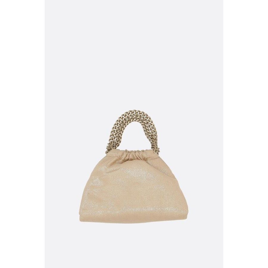 Stella McCartney STELLA MCCARTNEY Mini Drawstring Beige Leather Bag New & Aut Size ONE SIZE - 3 Thumbnail