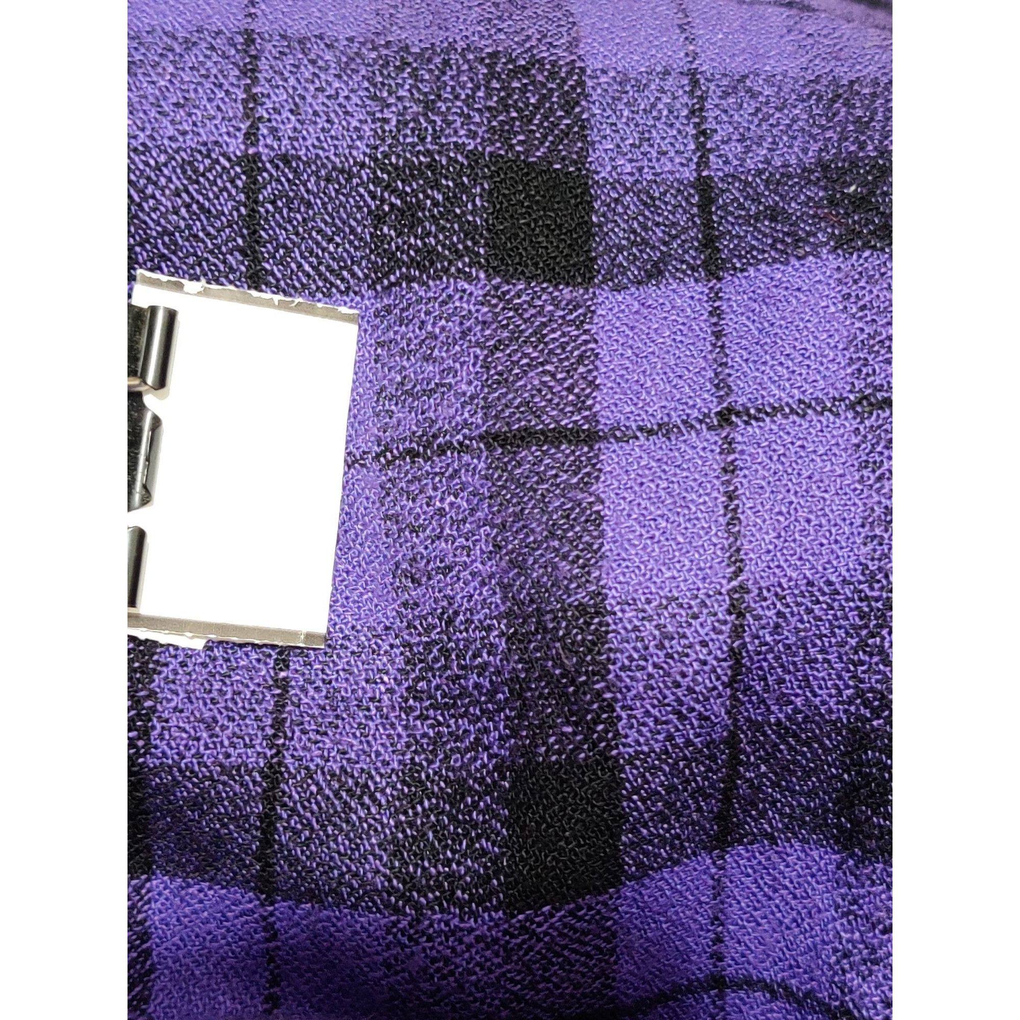 Vintage Vintage Chad Stevens 12 Purple Plaid Double Breasted Power S Size XL / US 12-14 / IT 48-50 - 6 Thumbnail