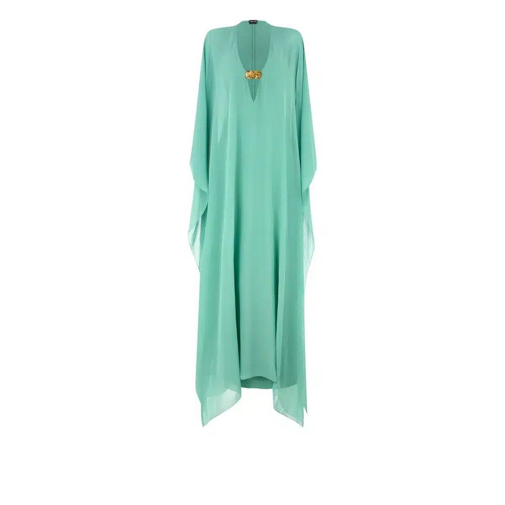 Tom Ford o1loc1c0825 AB3441 V-neck Evening Dress in Sea Green Size XS / US 0-2 / IT 36-38 - 1 Thumbnail