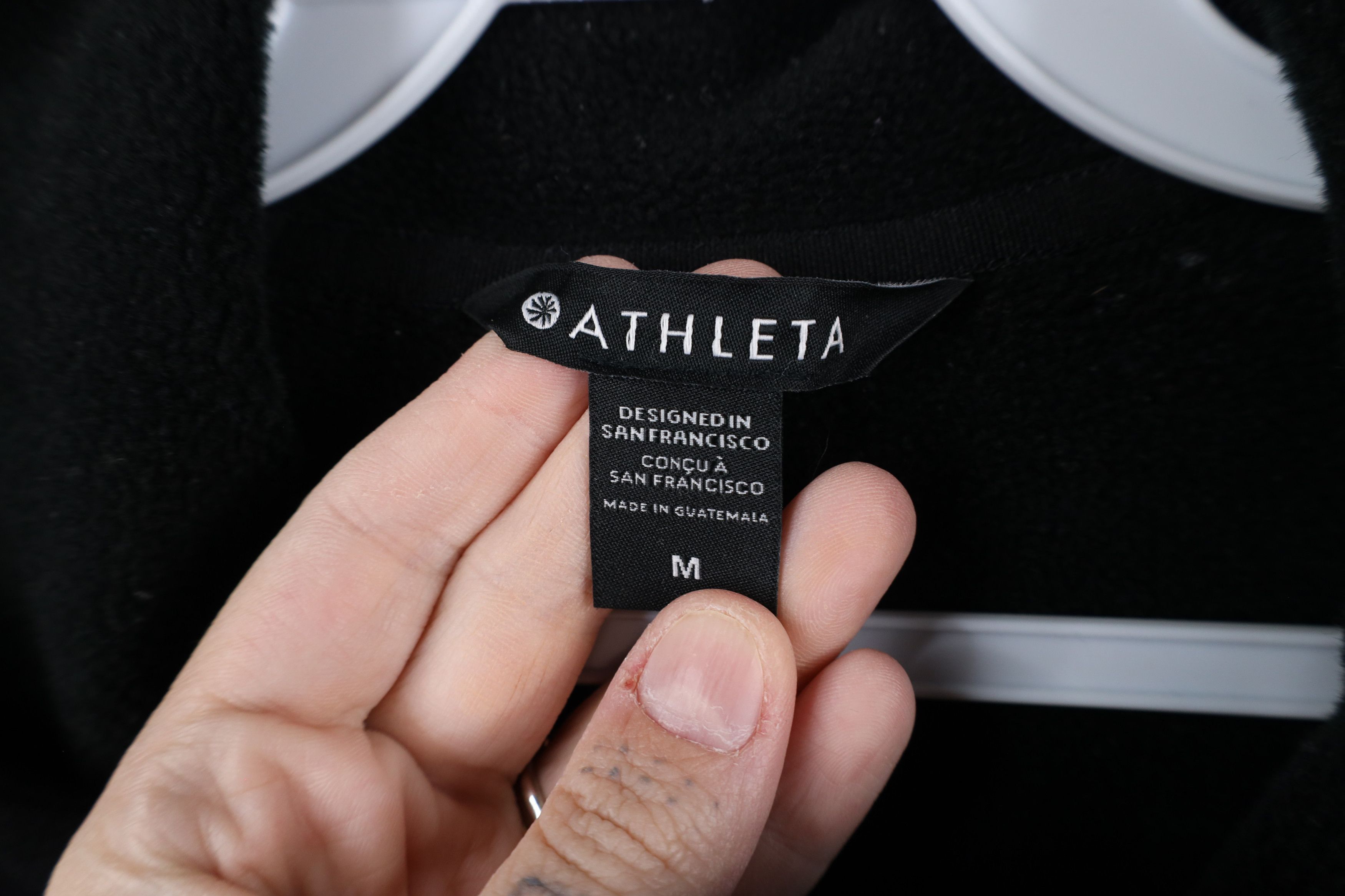 Athleta × Vintage Athleta Touch Fleece Lined Full Zip Hoodie Sweatshirt Black Size M / US 6-8 / IT 42-44 - 8 Thumbnail
