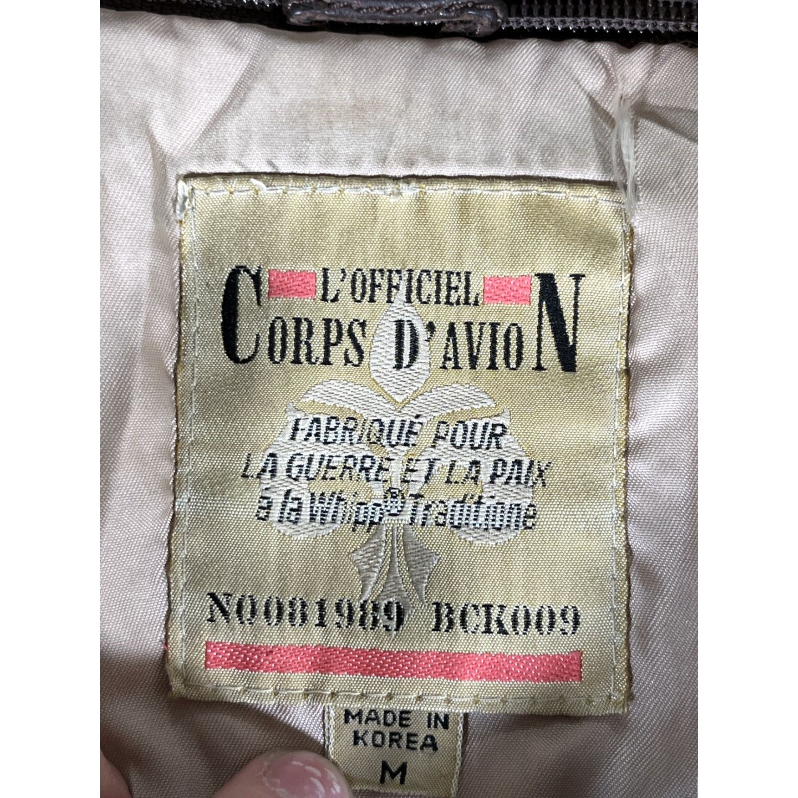Vintage VINTAGE L'Officiel Leather Jacket Mens M Brown Bomber Jacket Paris Flight Aviator Corps D’Avion De Paris Brown Mens M Size US M / EU 48-50 / 2 - 4 Thumbnail