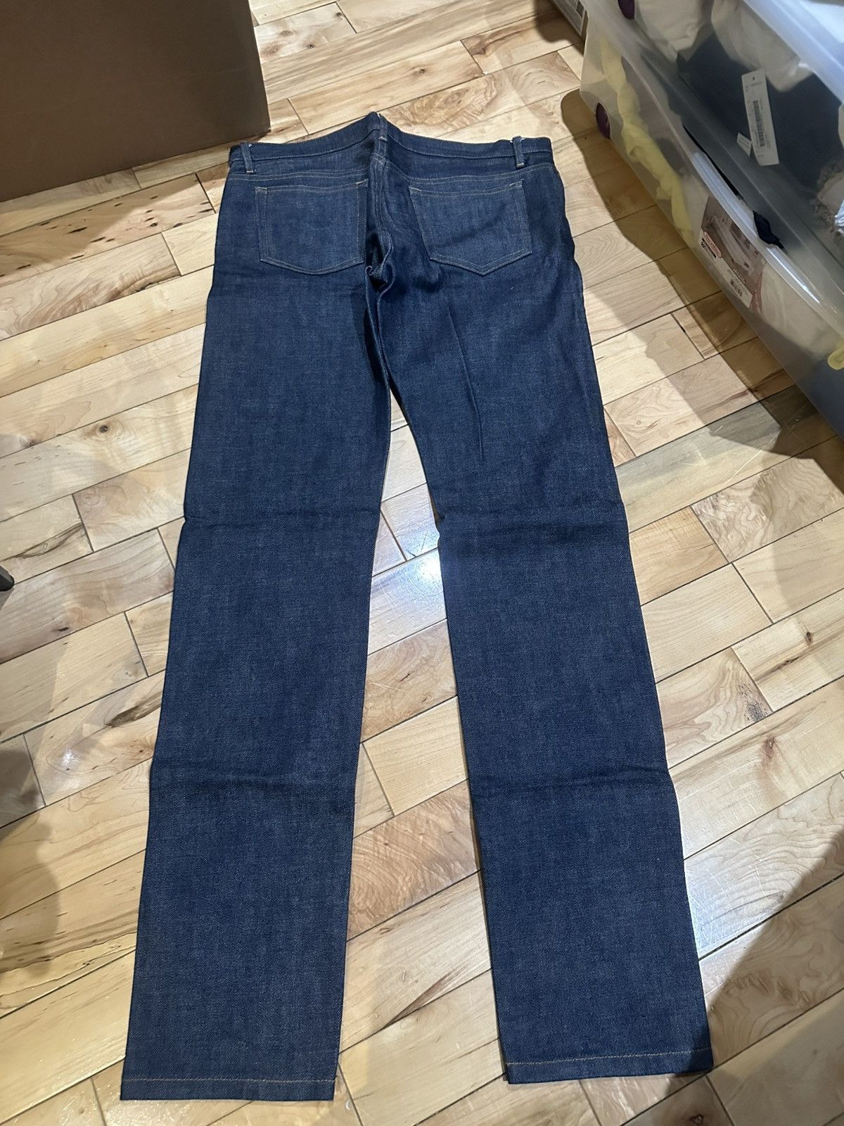 A.P.C. Petit Standard Raw Selvedge Dark Indigo Blue Jeans Denim Size US 34 / EU 50 - 3 Thumbnail