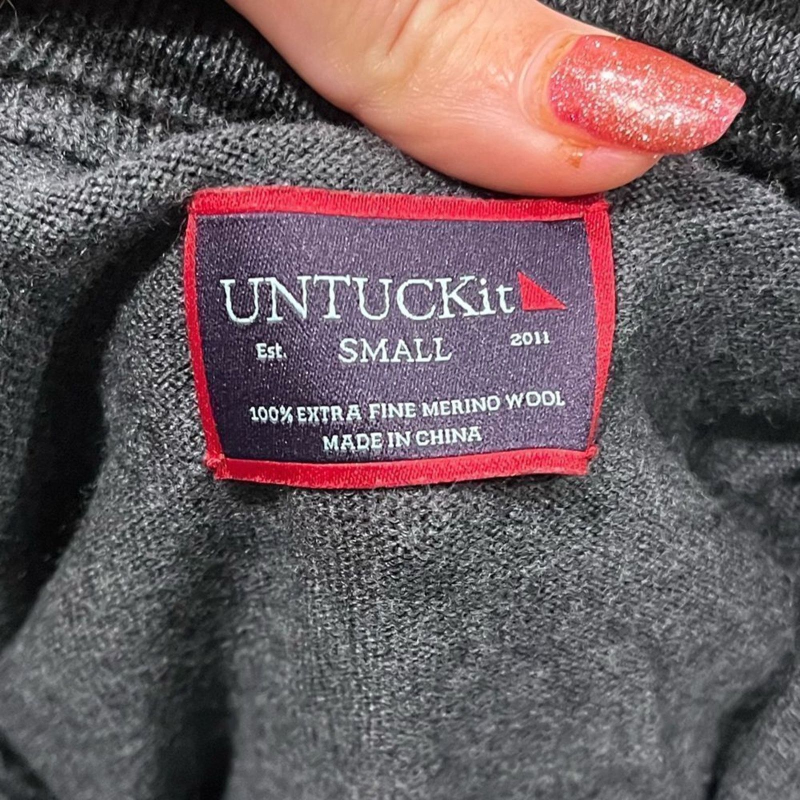 UNTUCKit UNTUCKit Belguardo 1/2 Zip Sweater 100% Merino Wool S Size US S / EU 44-46 / 1 - 2 Thumbnail